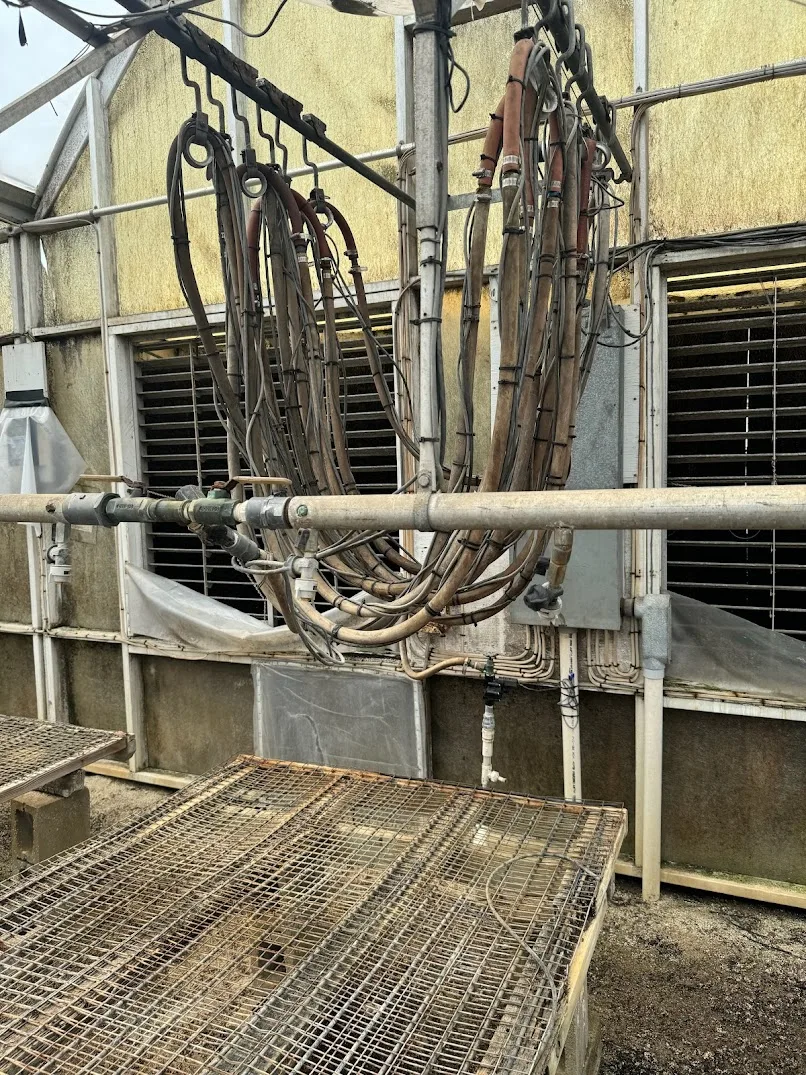 WHITES AUCTION LOT 120 - 17' Double Rail Watering Boom System with Cherry Creek Systems Network Irrigation Controller in GH22 Starting Area Bay 3, photo 3