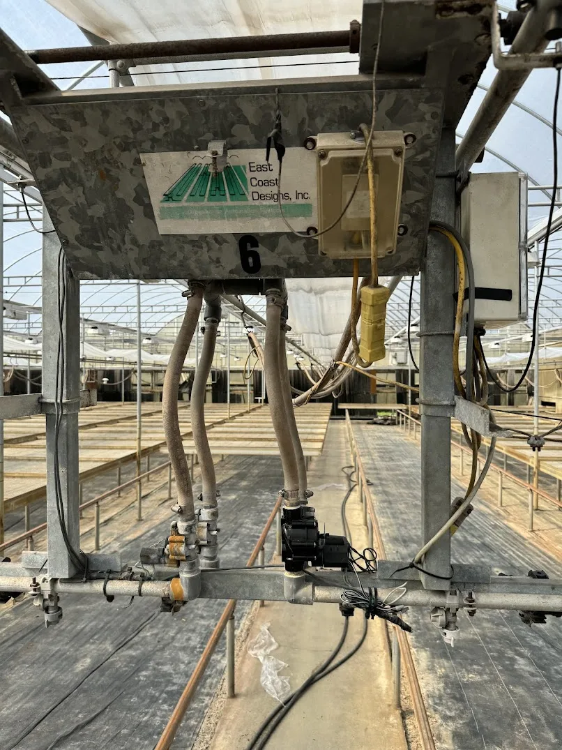 WHITES AUCTION LOT 135- 21' Double Rail Watering Boom System Number 6 with Cherry Creek Systems Network Irrigation Controller in GH25A, photo 2