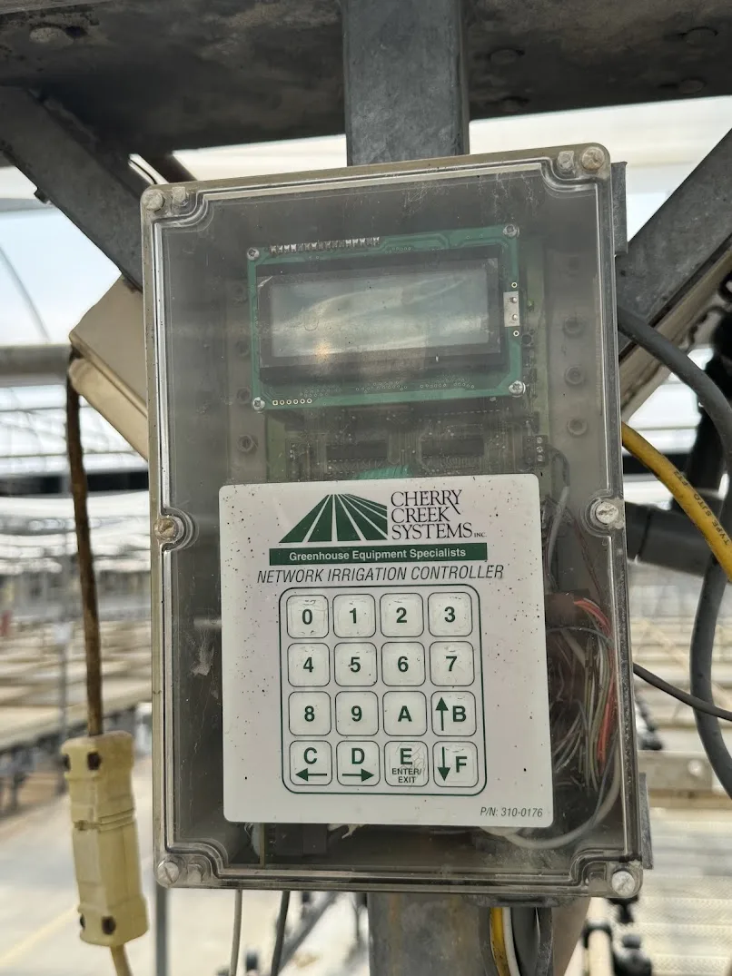 WHITES AUCTION LOT 137- 21' Double Rail Watering Boom System Number 8 with Cherry Creek Systems Network Irrigation Controller in GH25A, photo 3