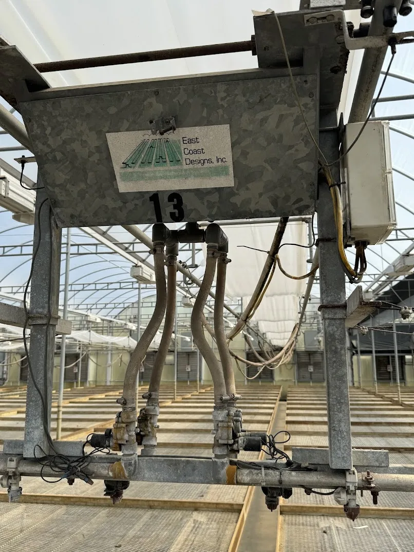 WHITES AUCTION LOT 142 - 21' Double Rail Watering Boom System Number 13 with Cherry Creek Systems Network Irrigation Controller in GH25A, photo 2