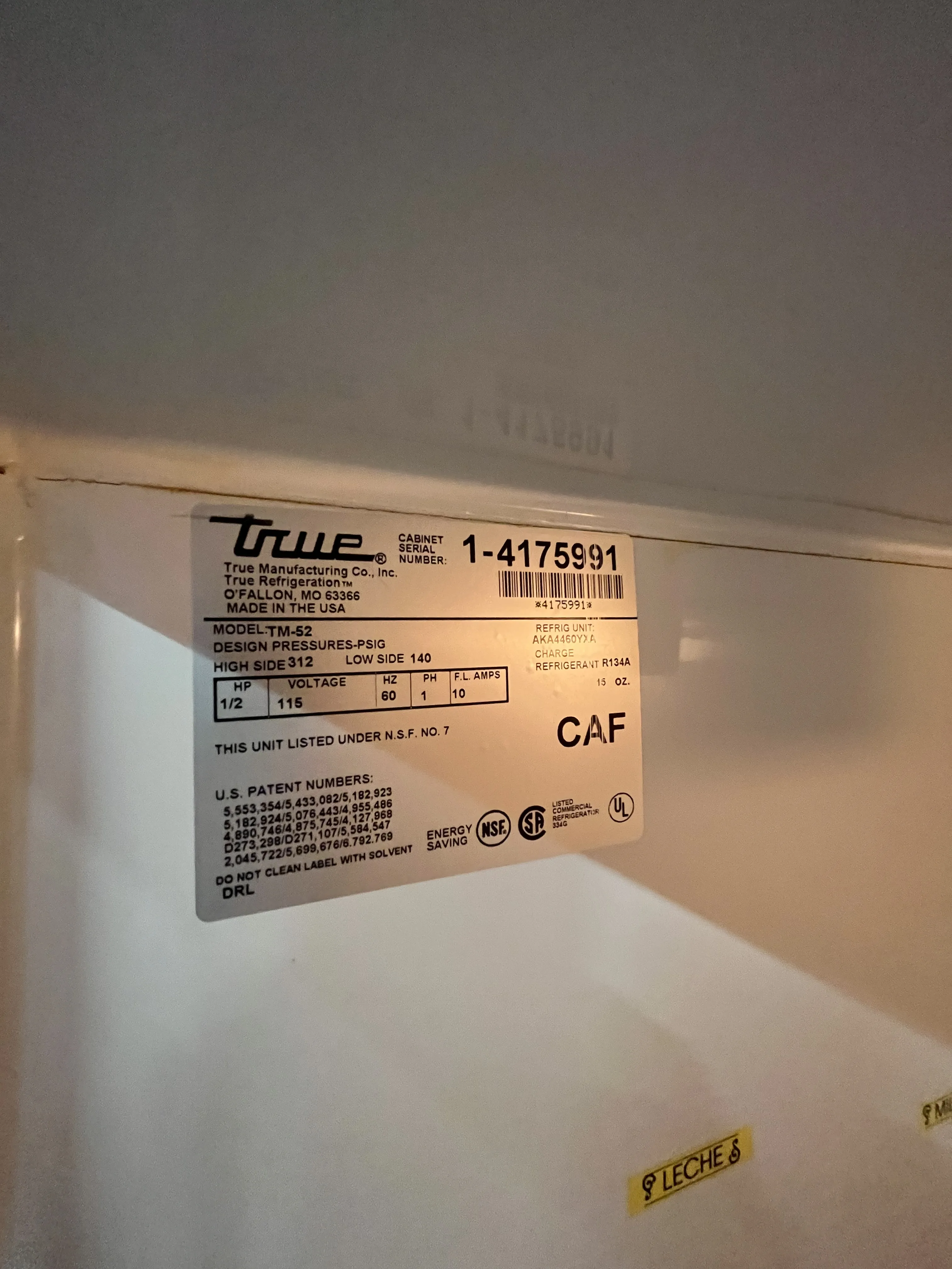 AEROFARMS LOT 18 - Reliable Cooling Excellence: True Refrigeration TM-52 Top Mount Solid Door Refrigerator, photo 2