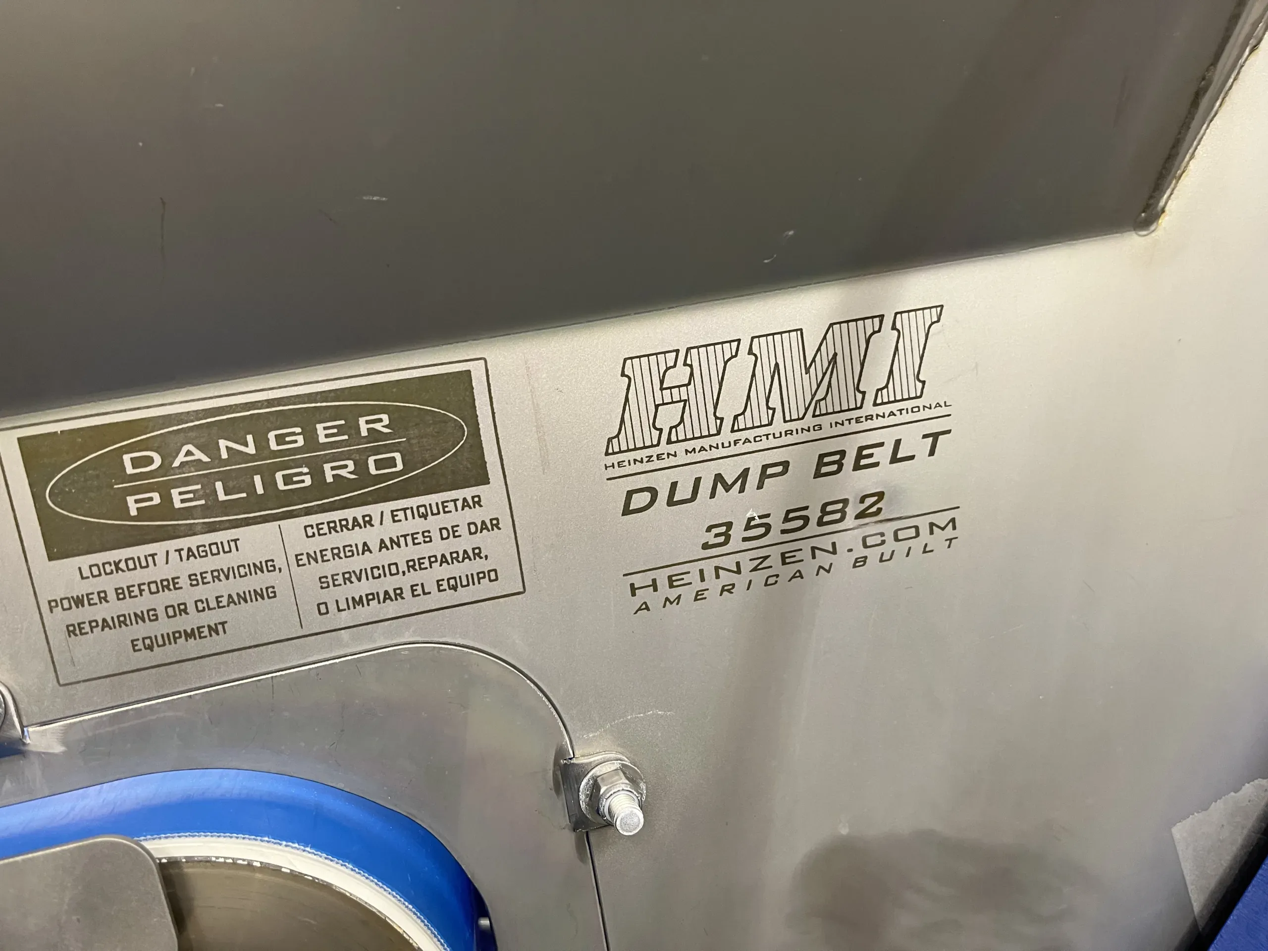AEROFARMS LOT 24 - Heinzen Dump Belt for Food Processing, photo 2