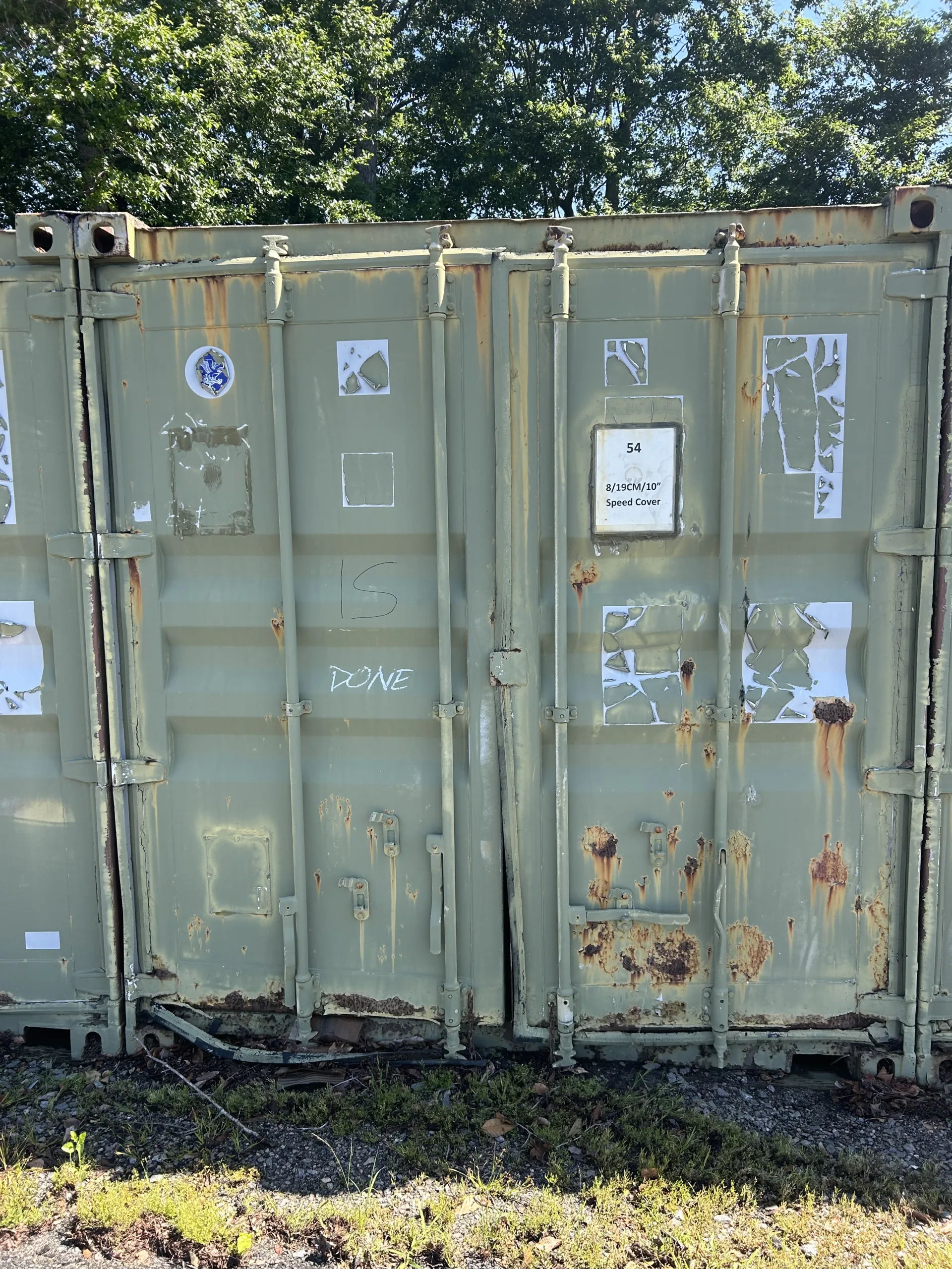 WHITE'S AUCTION LOT 291 - 40' Metal Shipping Container, photo 2