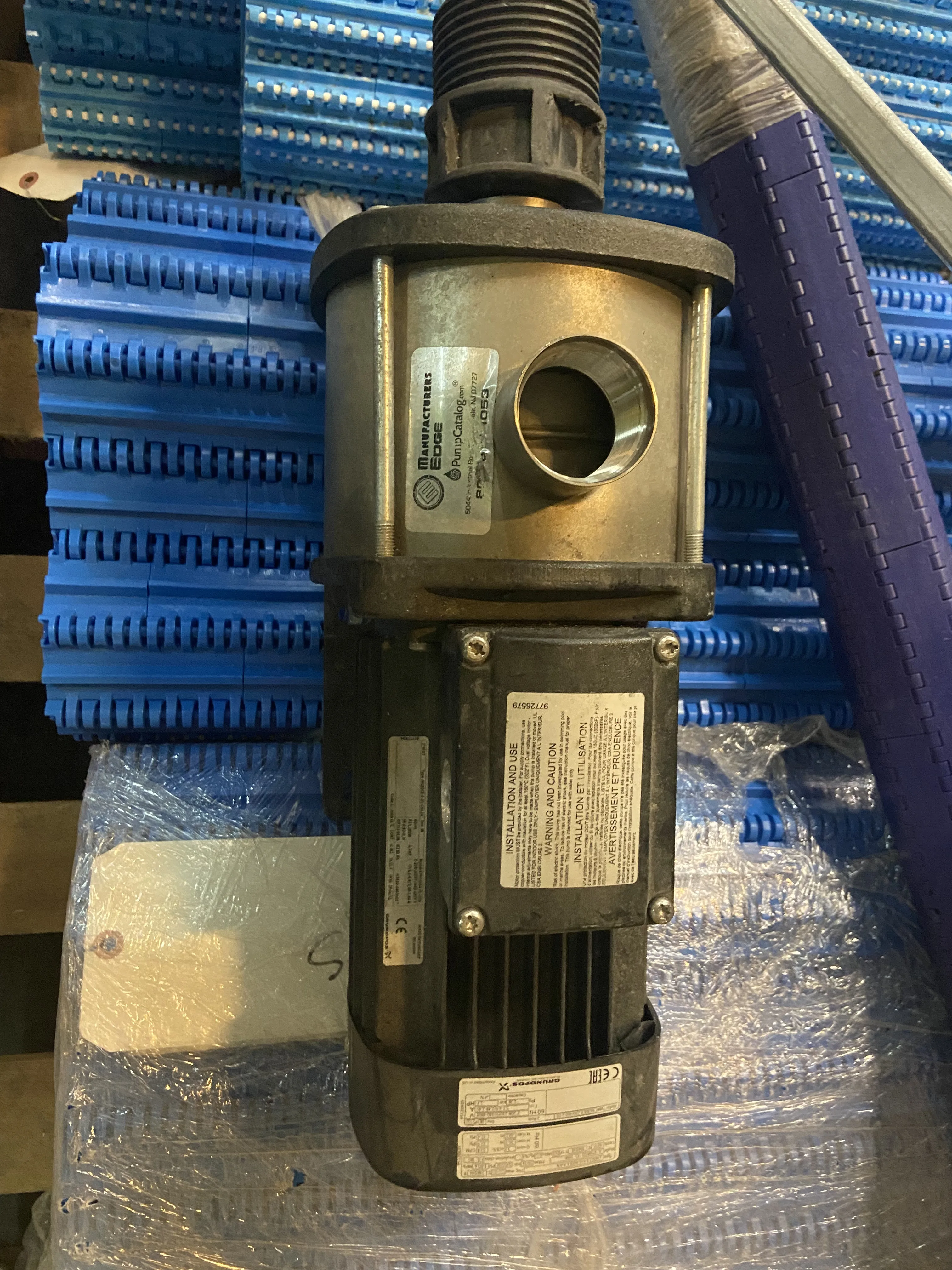 AEROFARMS LOT 7 - Used Grundfos CM10 1.7 HP Multistage Centrifugal Pump, photo 2