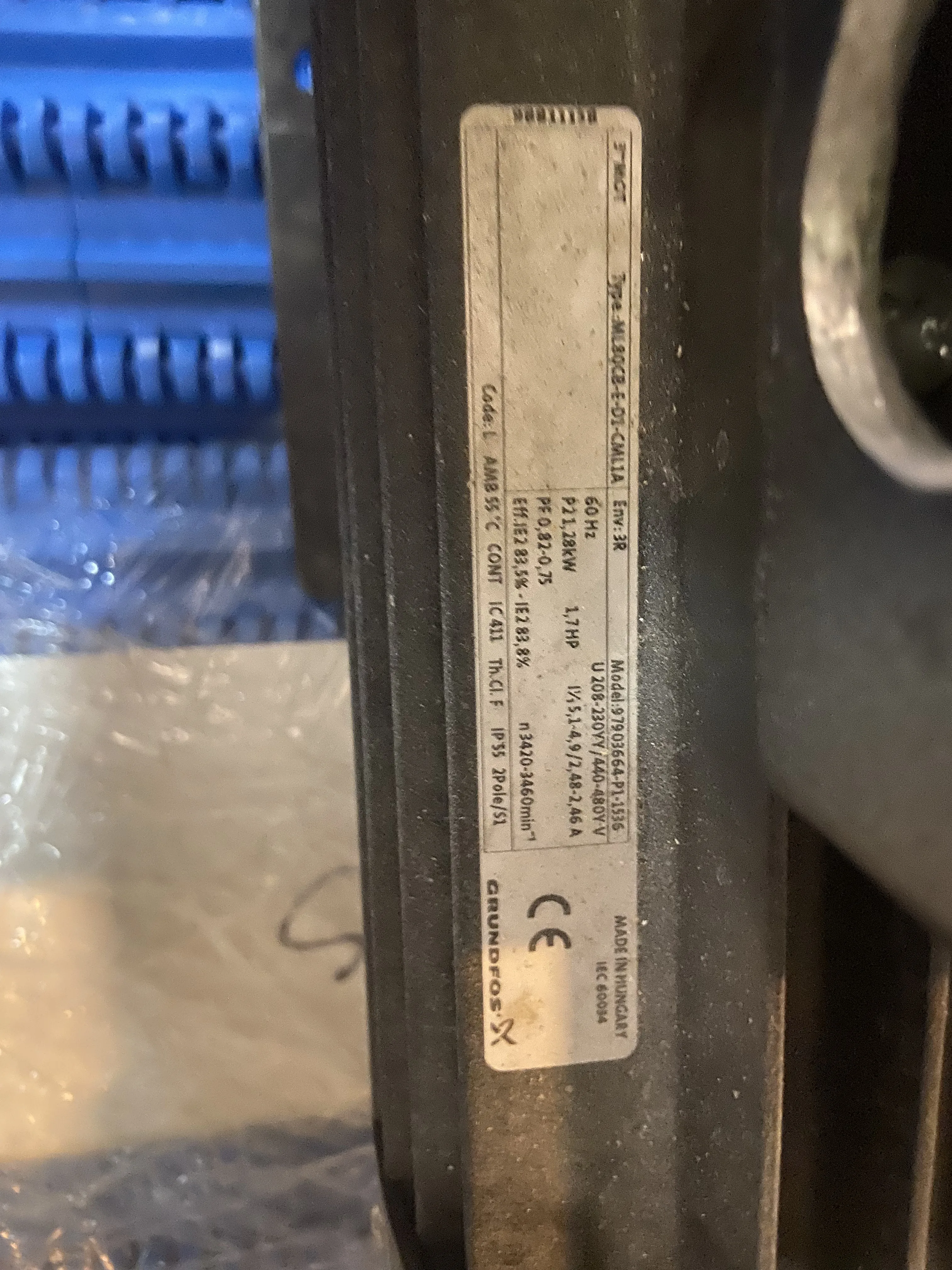 AEROFARMS LOT 7 - Used Grundfos CM10 1.7 HP Multistage Centrifugal Pump, photo 3