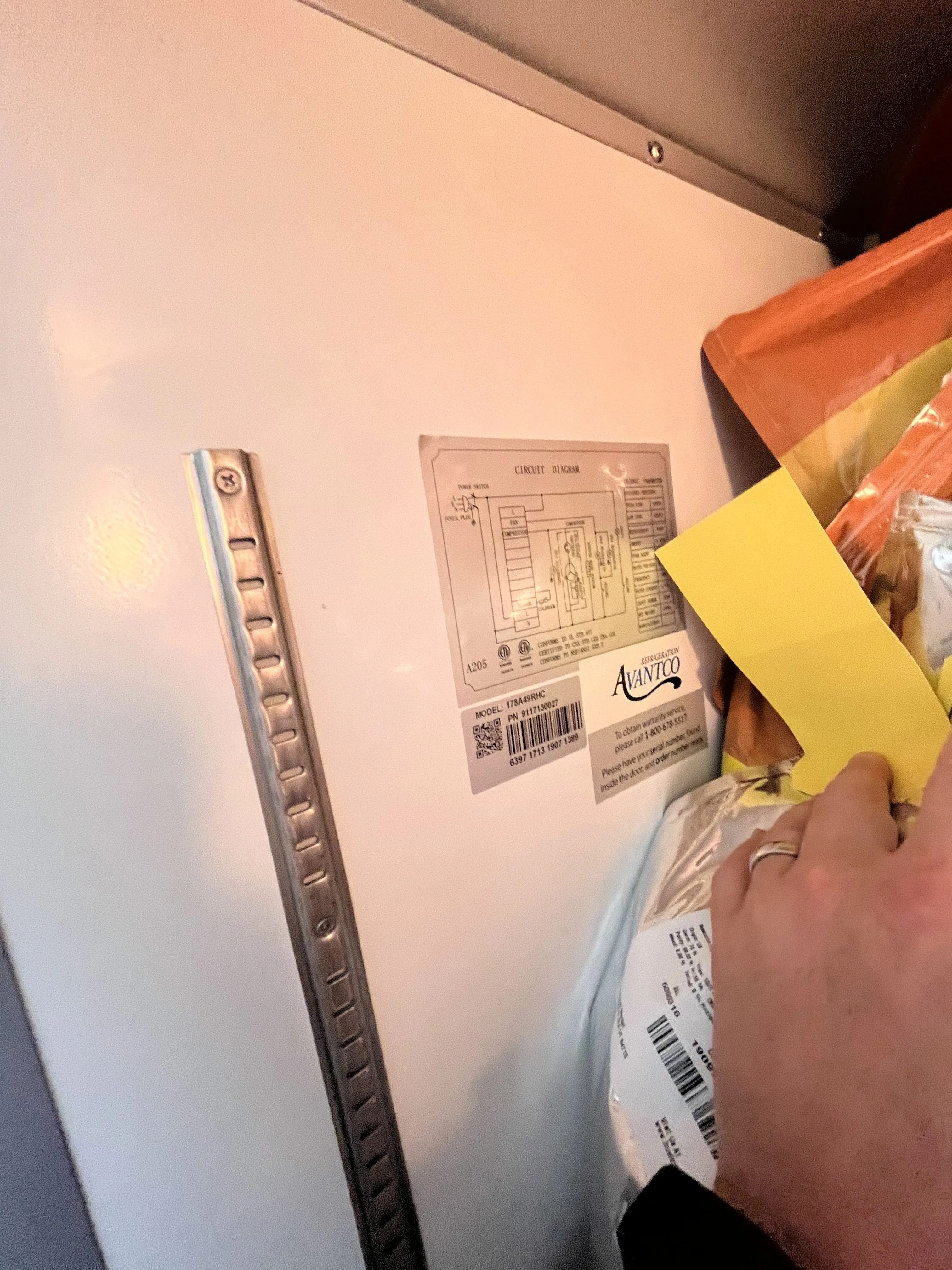 AEROFARMS LOT 82 - Avantco 54" Solid Door Reach-In Refrigerator, photo 3