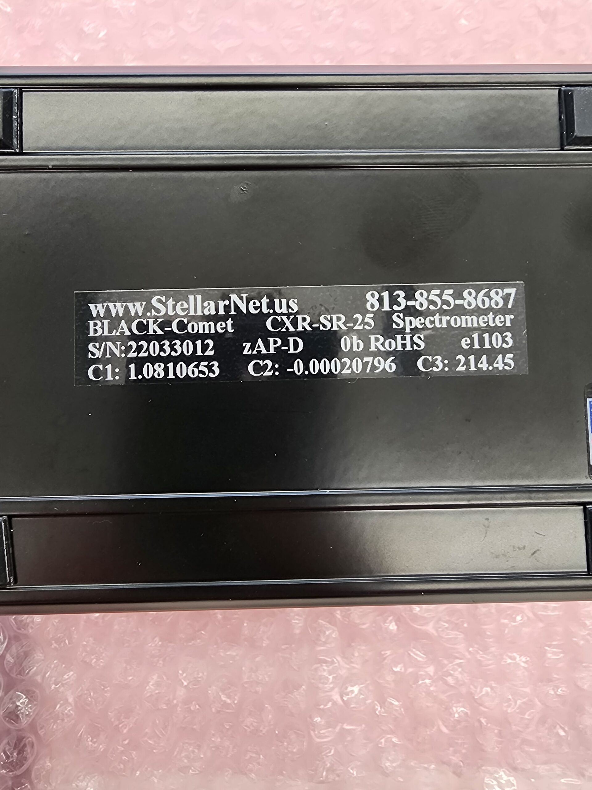 StellarNet Black-Comet CXR-SR-25 Spectrometer located in Grand Rapids Michigan, photo 4