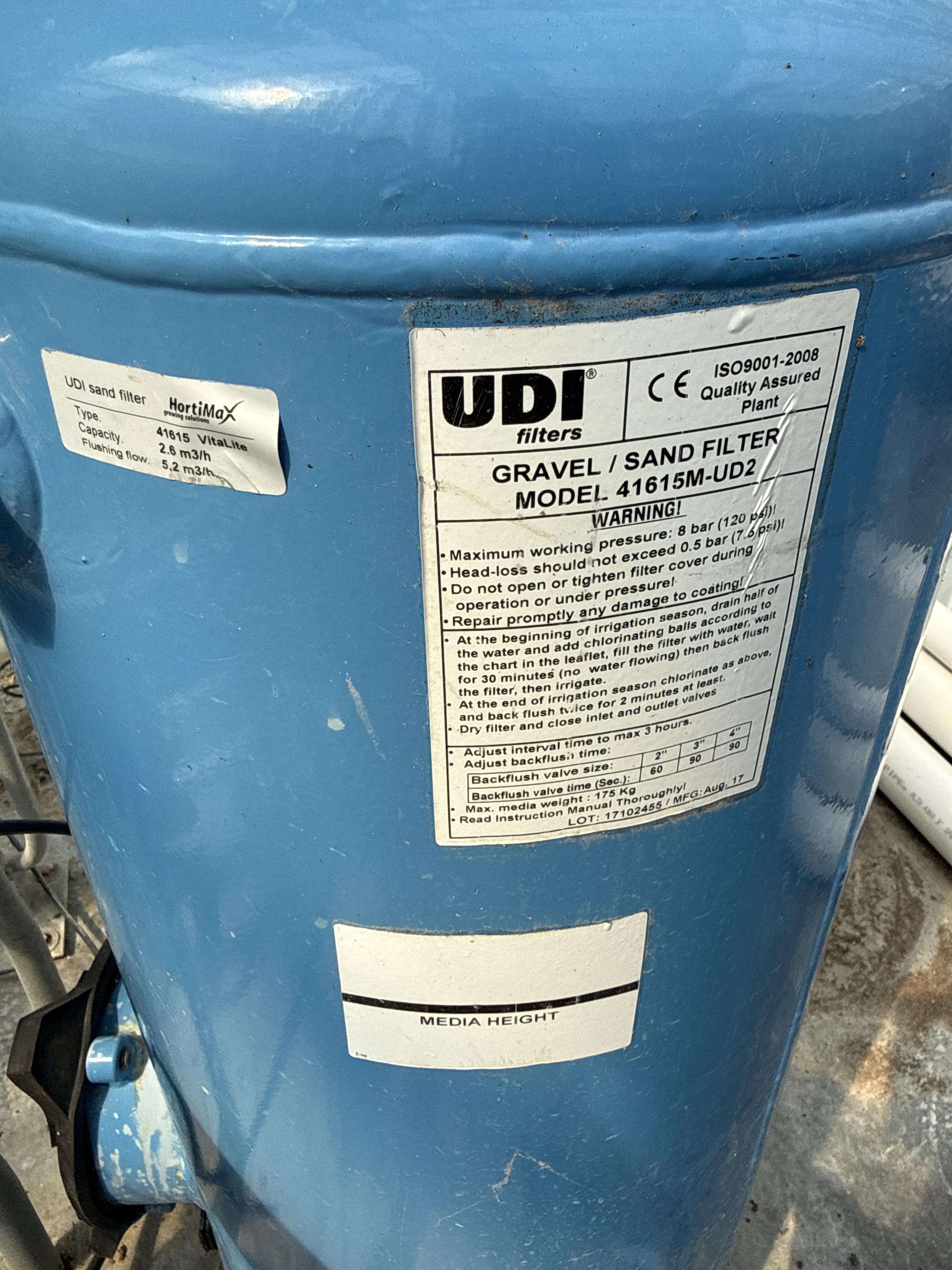 (2) HortiMaX UDI Gravel/Sand Filters Model 41615M-UD2, photo 2