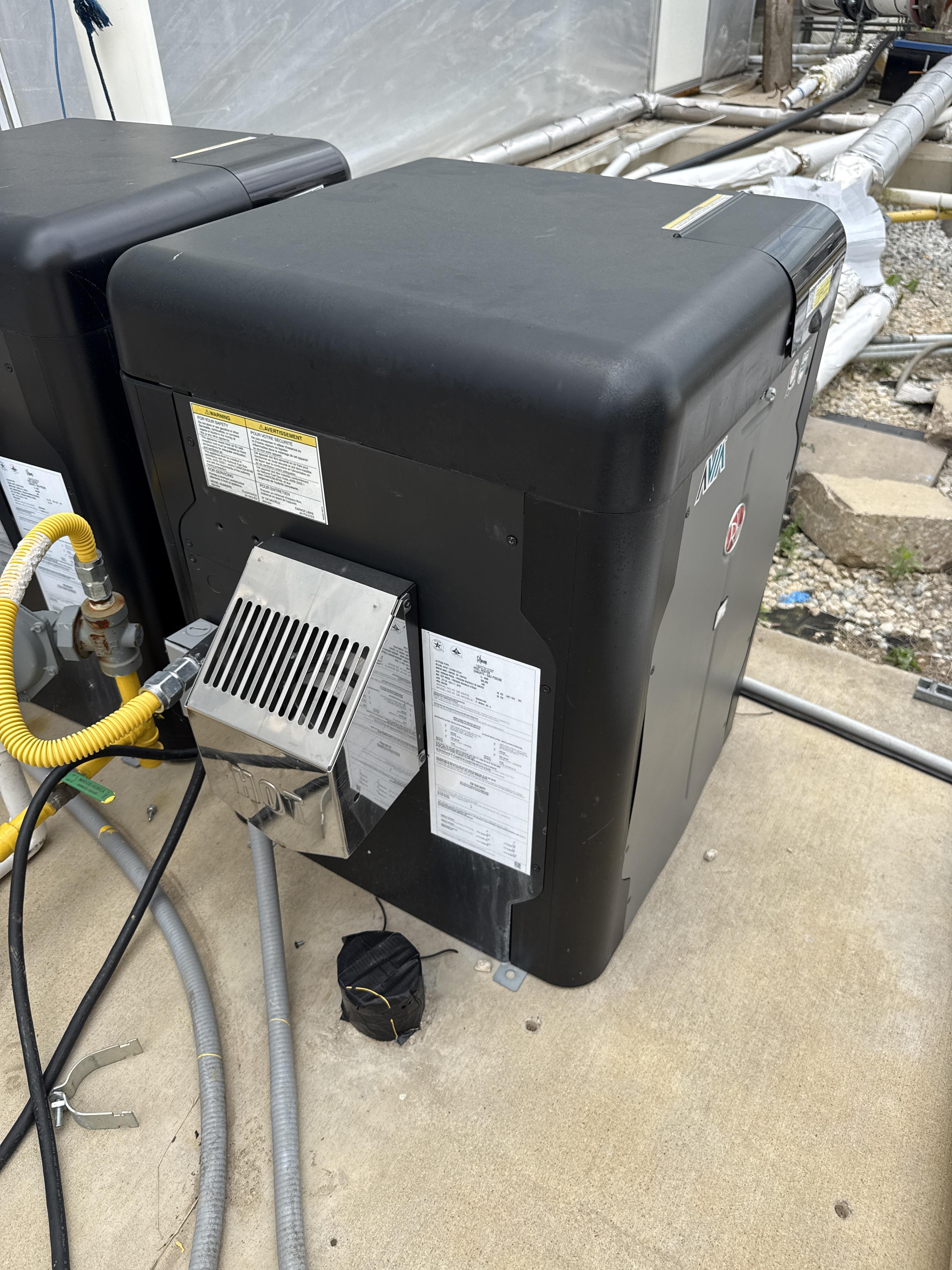 (2) Rheem AVIA Natural Gas Pool Heaters, 399,000 BTU, Model P M404A EN C, photo 4