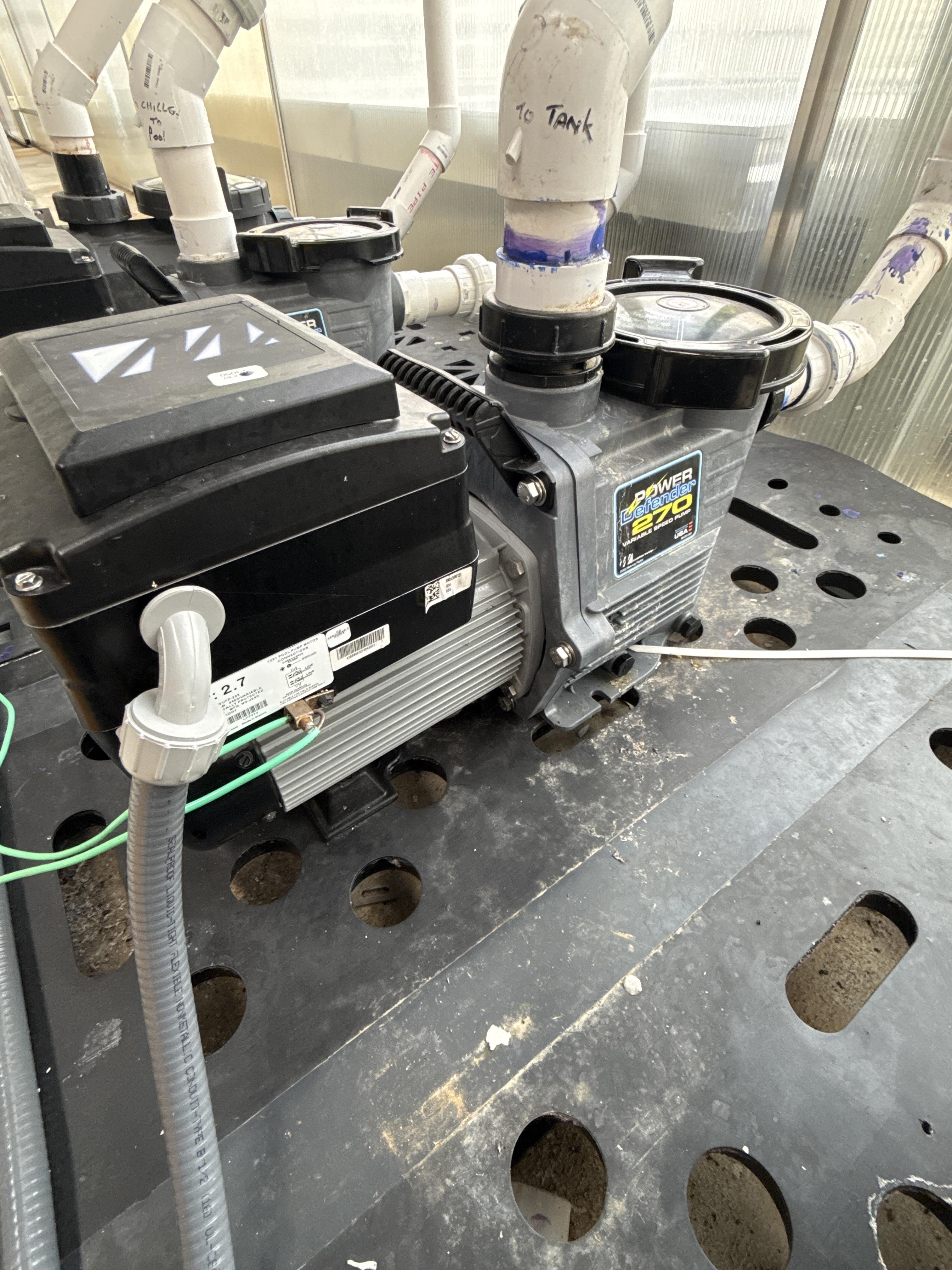 (2) Variable Speed Water Pumps – 2.7 THP – 230V – Recirculation / Irrigation Pumps, photo 2