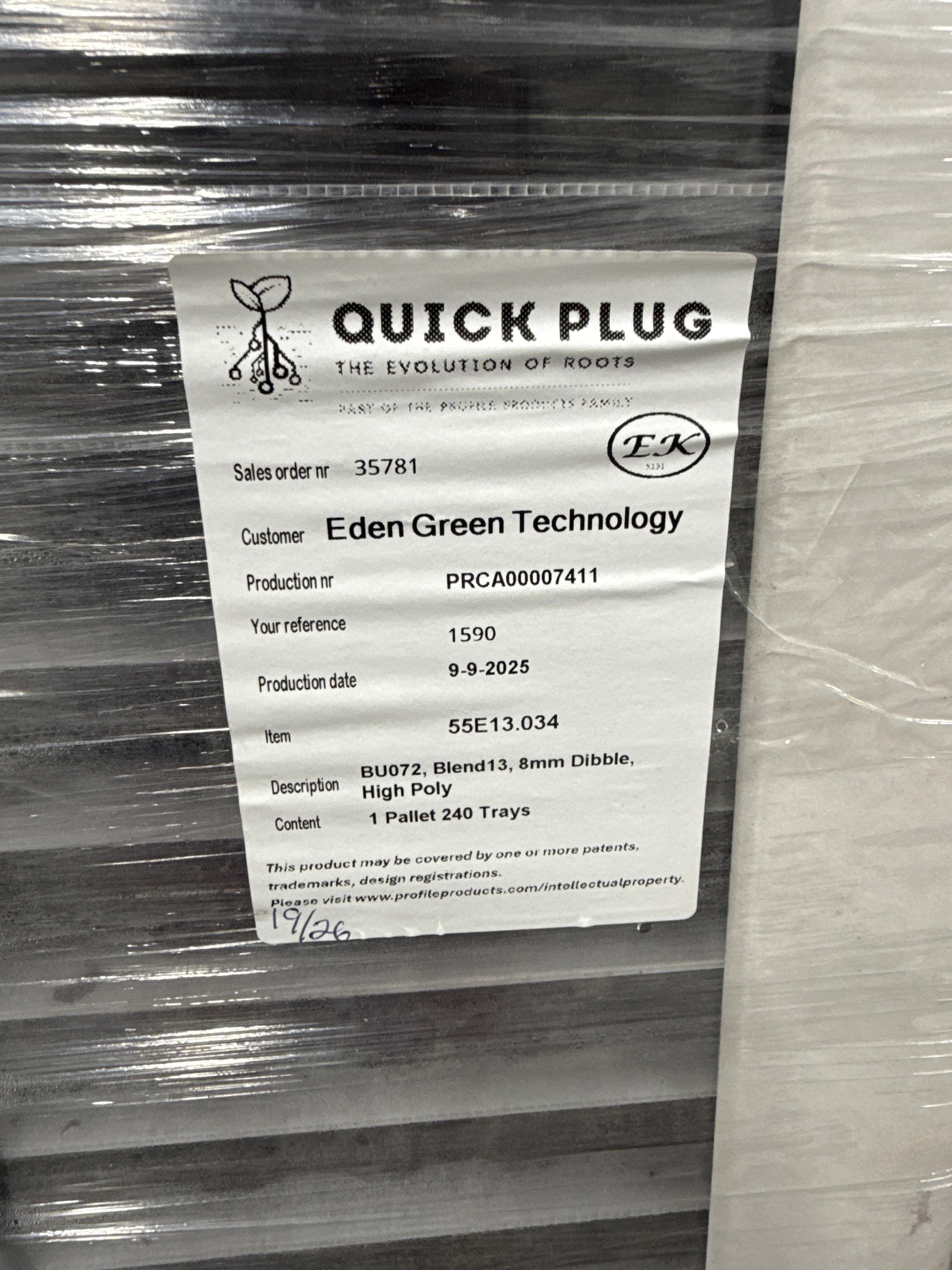 20 Pallets Quick Plug Seedling Trays Growing Media Inserts, photo 2