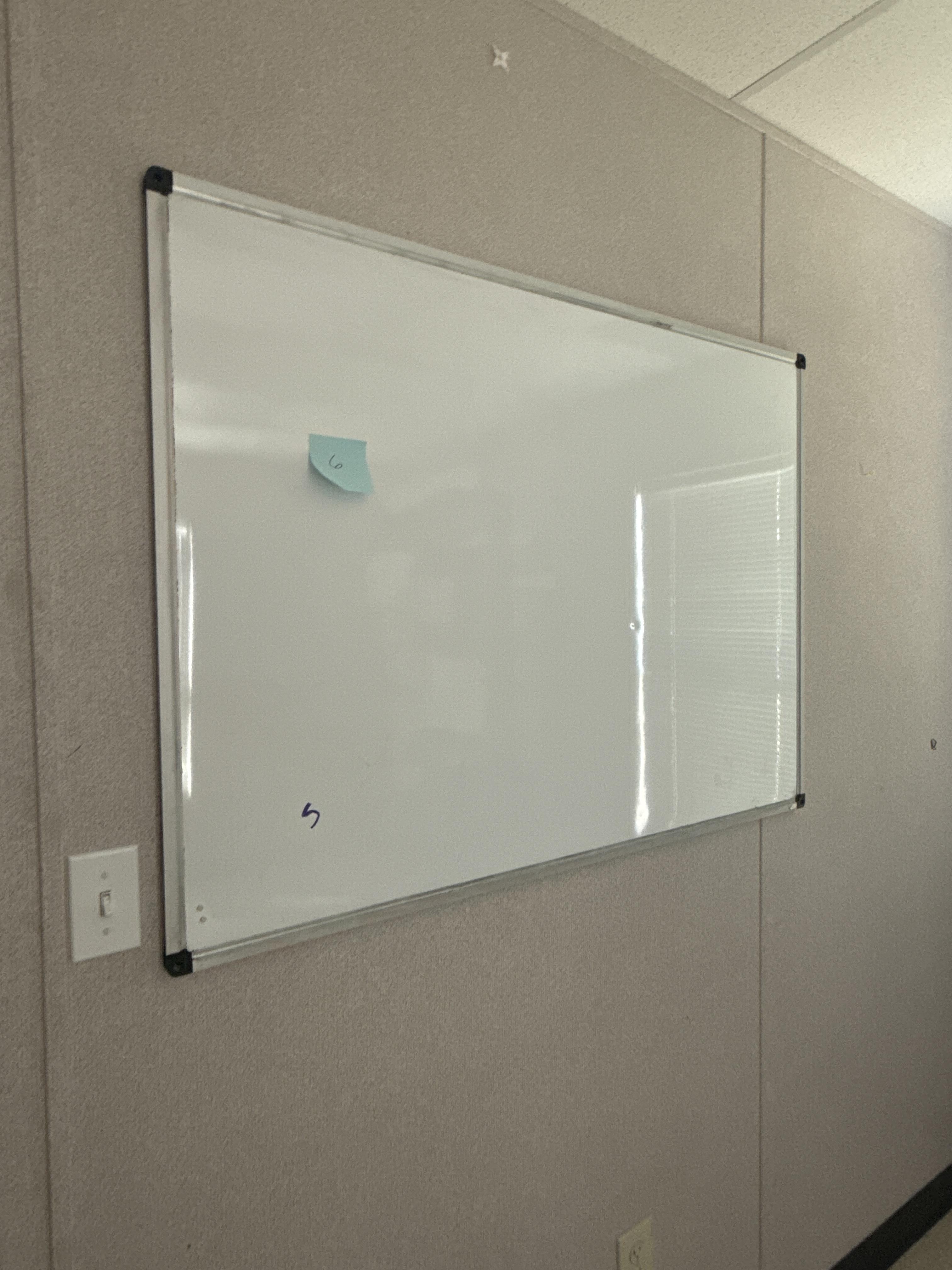 (5) Wall-Mounted Dry Erase Whiteboards – Assorted Sizes, photo 4
