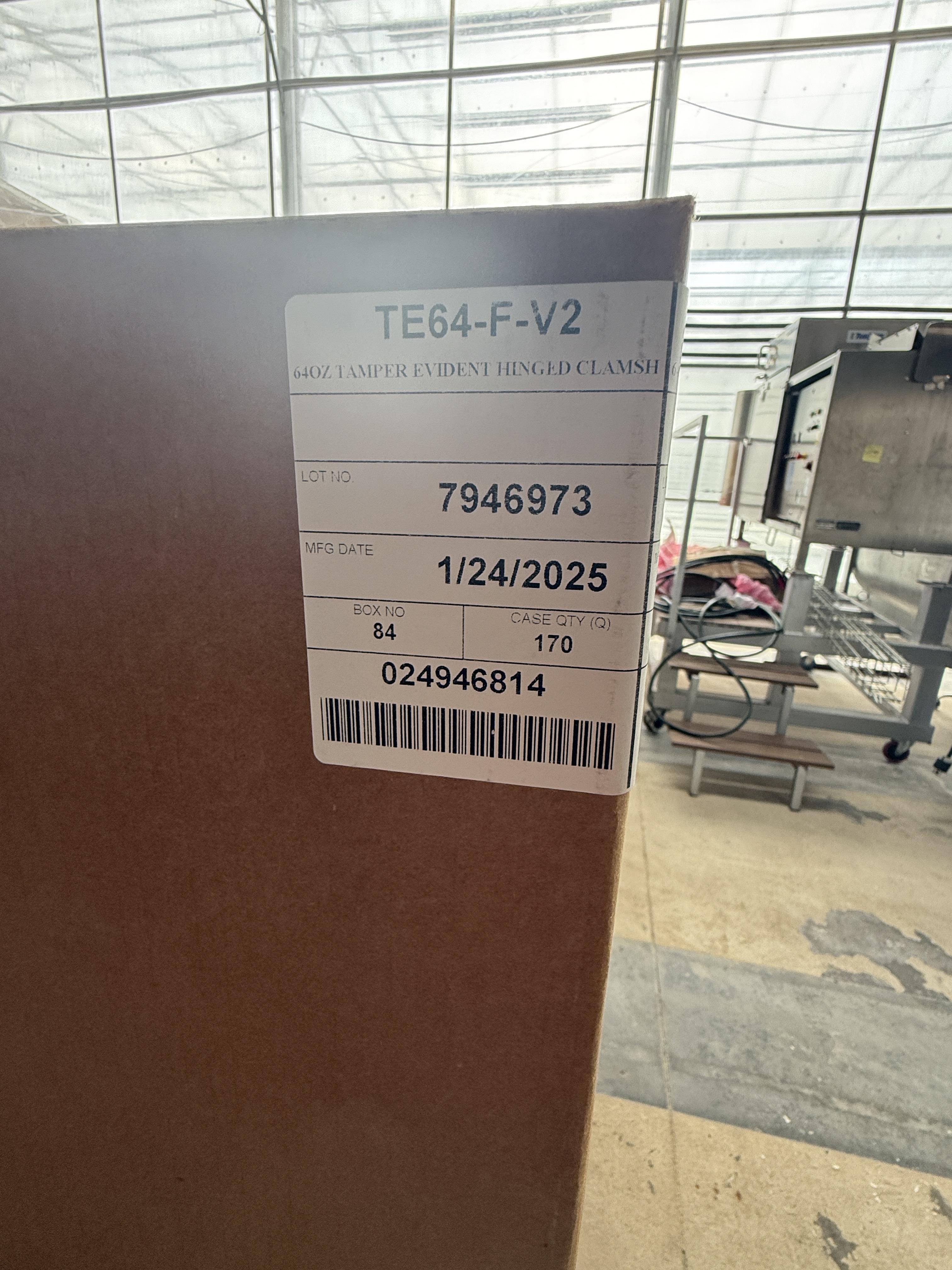 6 Pallets – 5 oz Clear Clamshell Containers (170/Case) – Bulk Packaging Lot, photo 2
