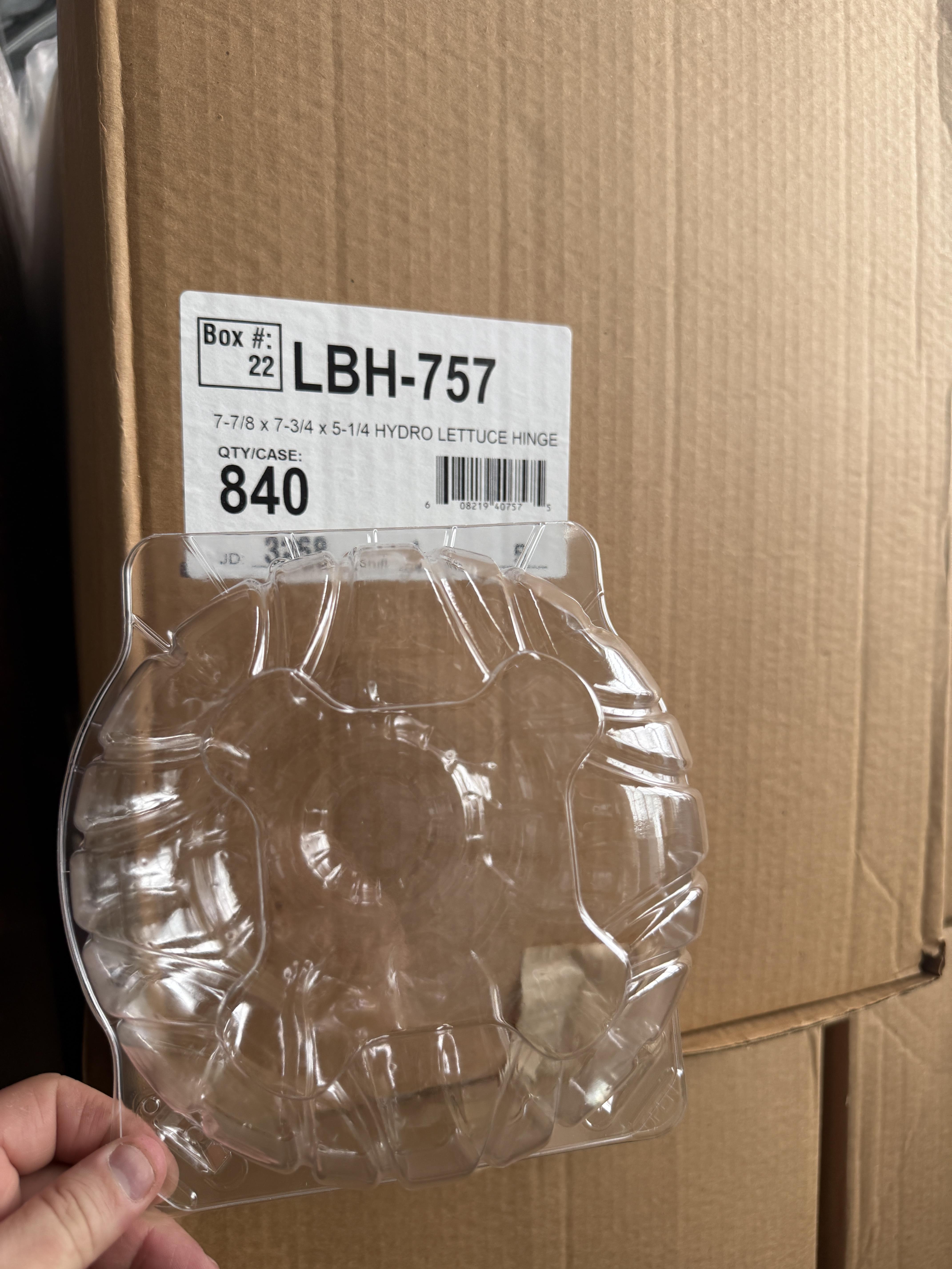 8 Pallets – Hydro Lettuce Hinged Clamshell Containers (LBH-757) – 840/Case Bulk Lot, photo 3