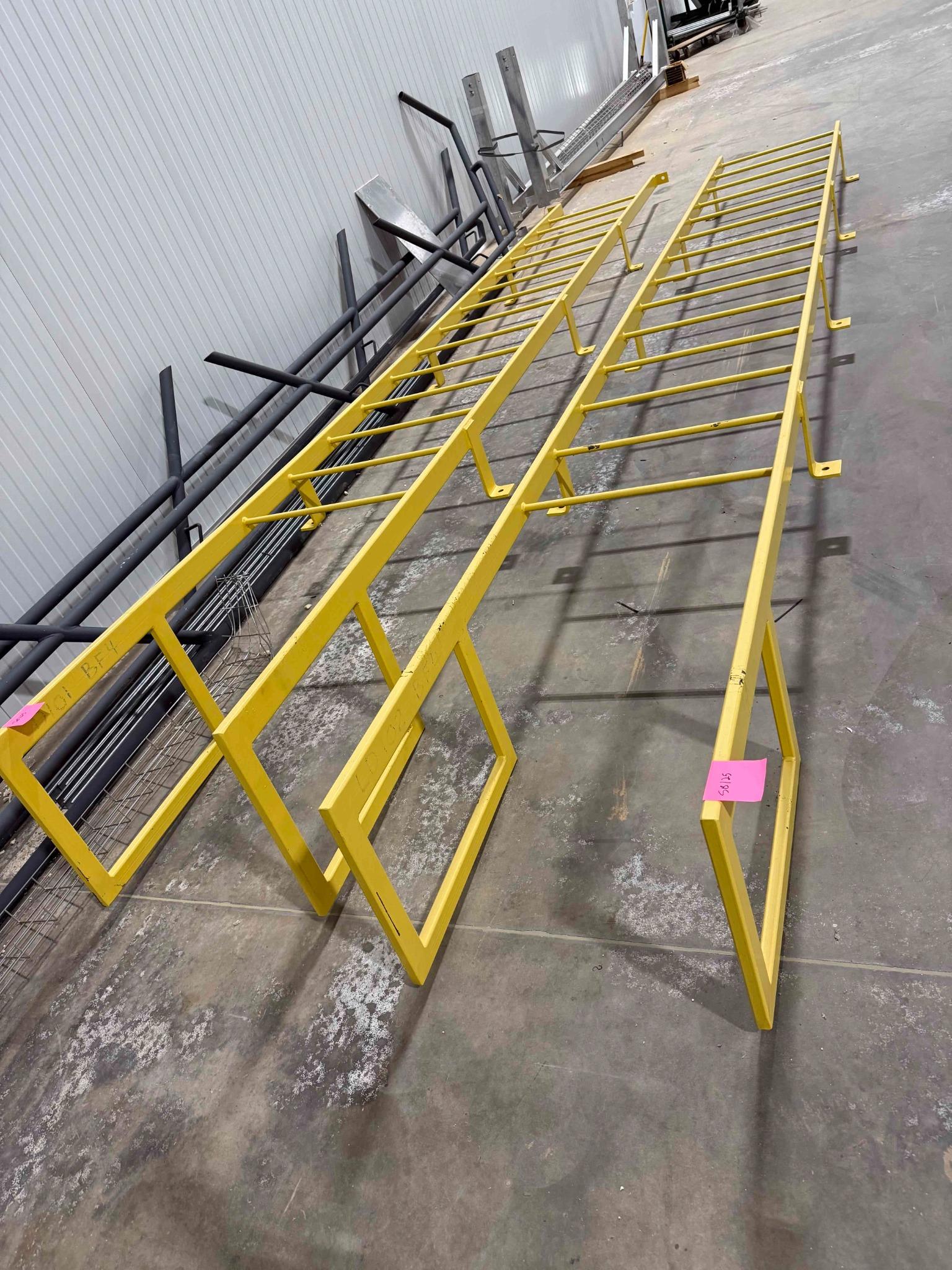 Gaurd Rails For Racks Yellow SB125: Industrial Yellow Steel Safety Rails / Guard Rails | (USED ...