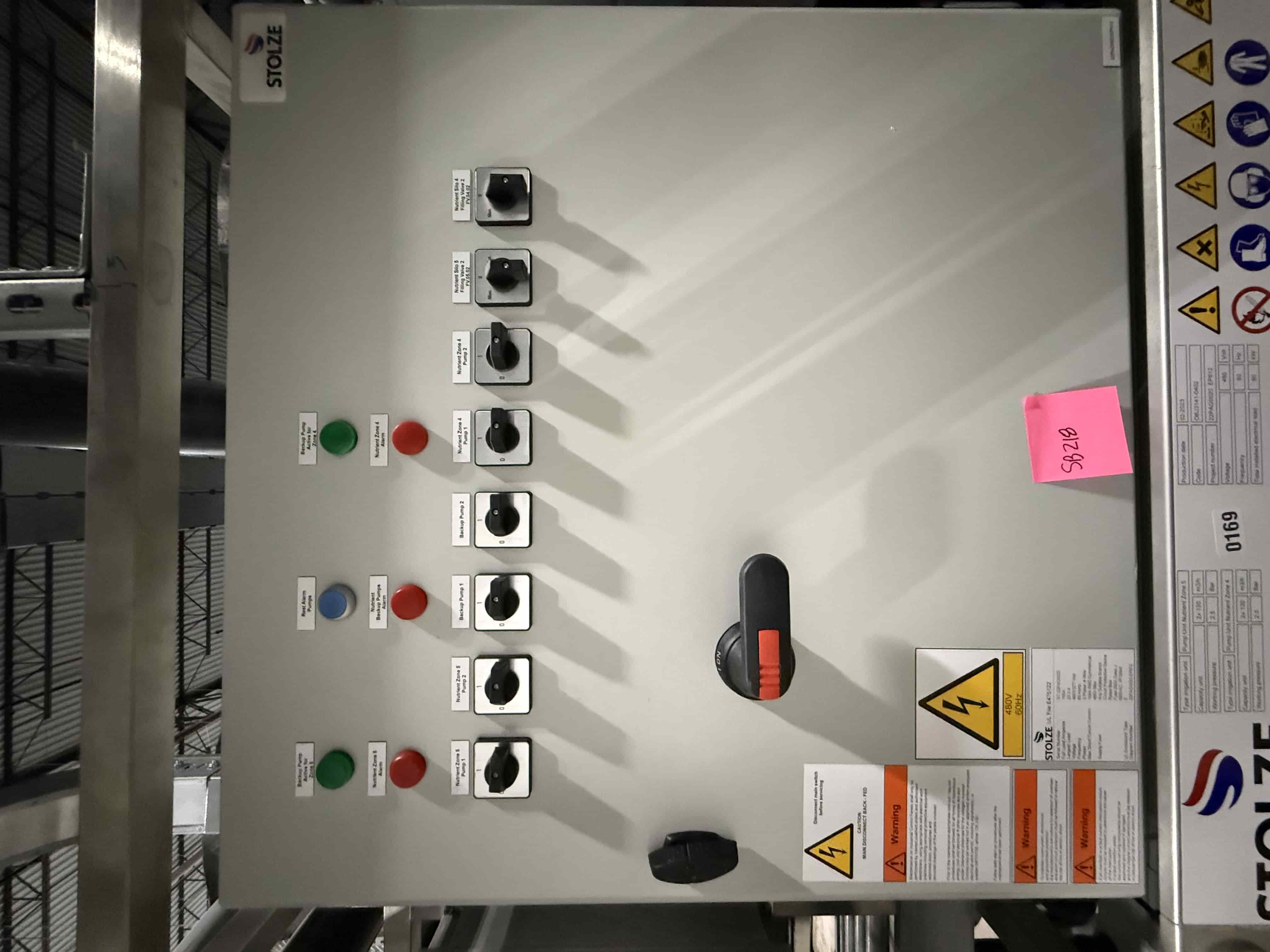 SB218: Stolze Pump Unit – Nutrient Zone 4 & 5 Irrigation Skid, Dual 130 m³/h Pumps, Stainless Frame, 90 kW Load (480V, 60Hz), photo 5