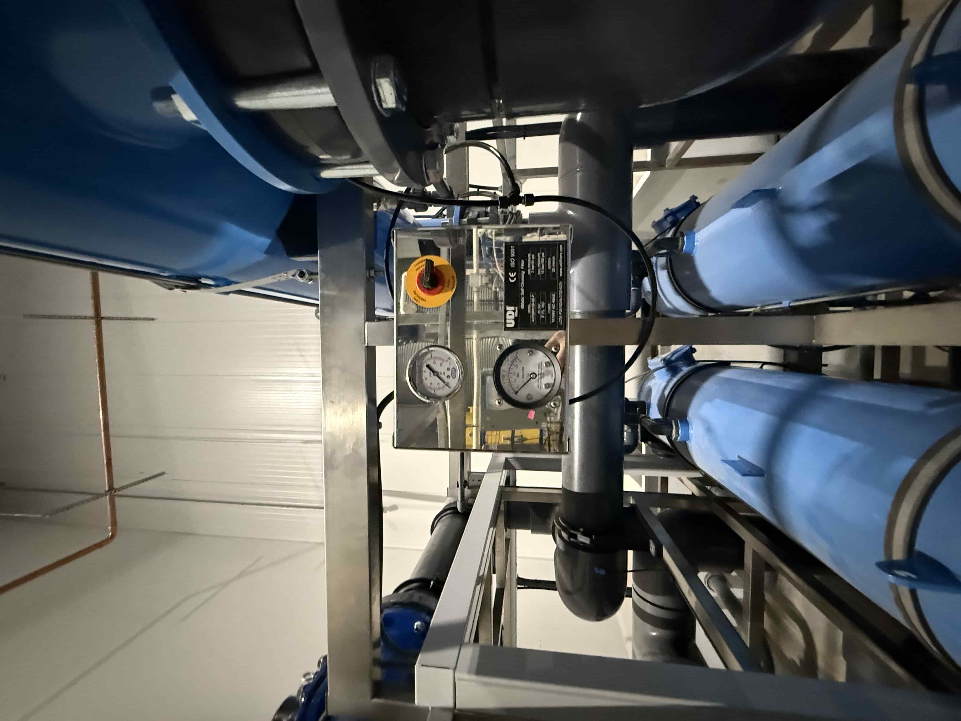 Stolze Drain Set Irrigation & Filtration Control Skid – Dual 130 m³/h Pumps, Stainless Frame, VFDs, and PLC Panel (480V, 30 kW), photo 4