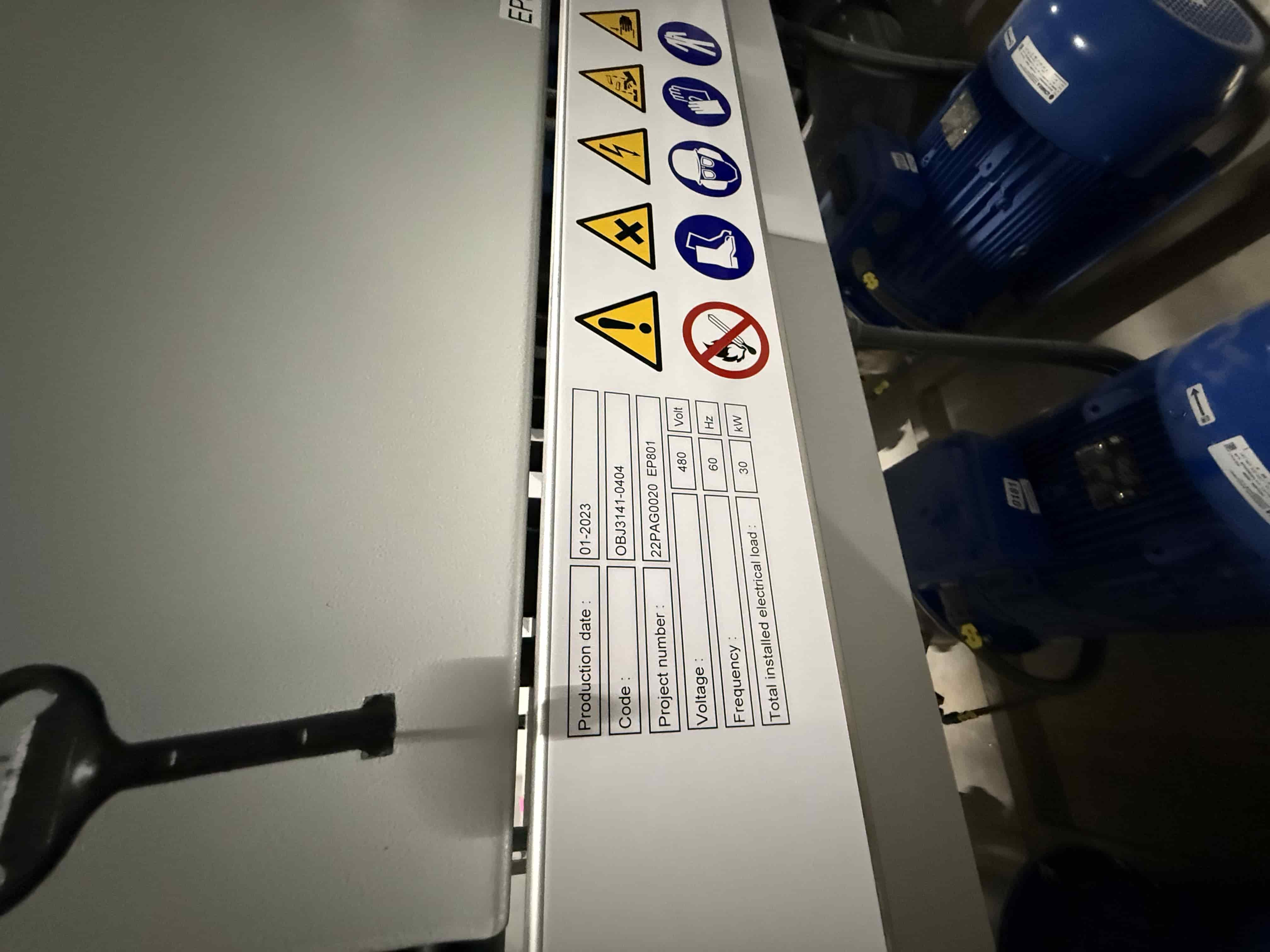 Stolze Drain Set Irrigation & Filtration Control Skid – Dual 130 m³/h Pumps, Stainless Frame, VFDs, and PLC Panel (480V, 30 kW), photo 5