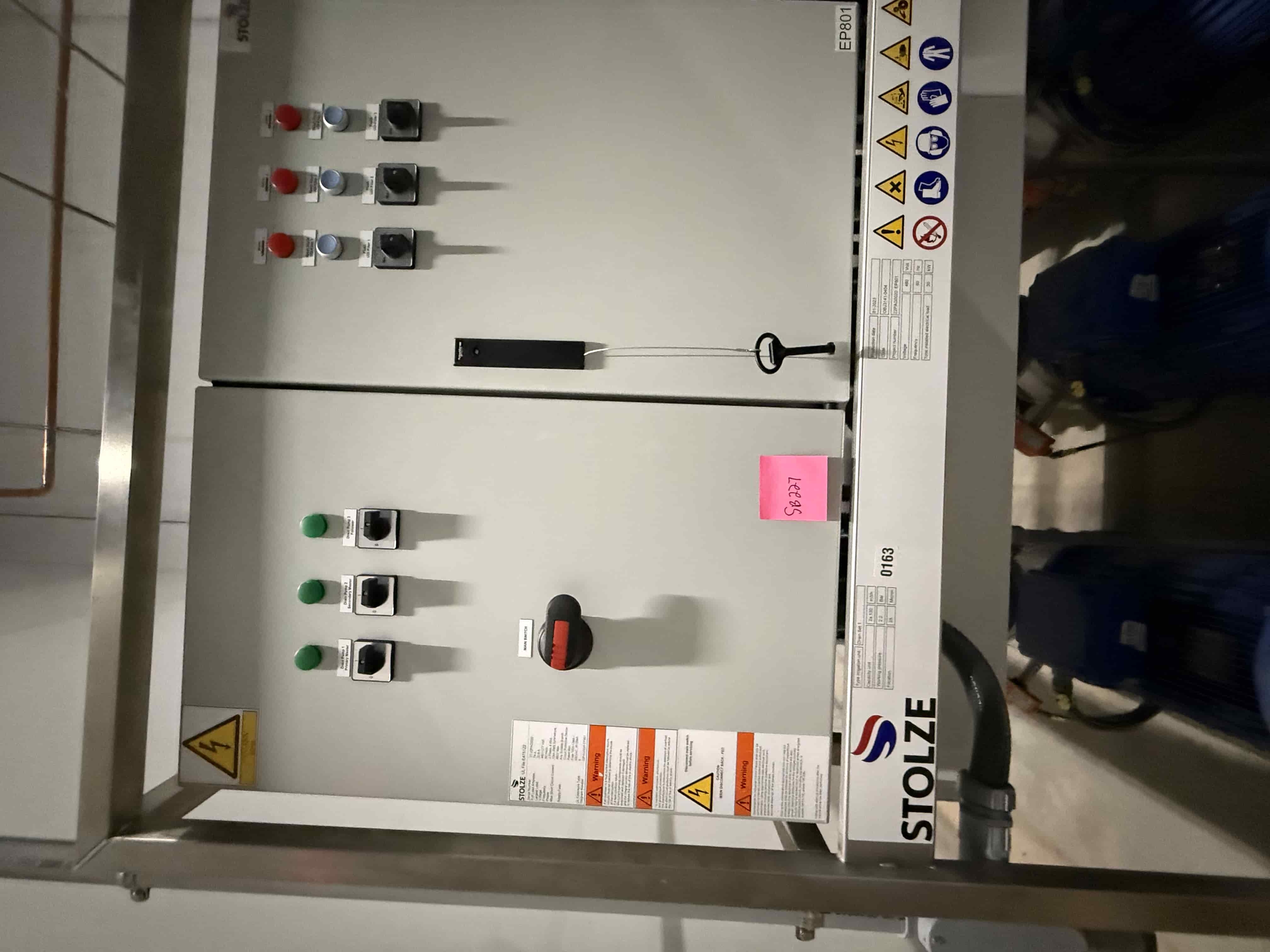 Stolze Drain Set Irrigation & Filtration Control Skid – Dual 130 m³/h Pumps, Stainless Frame, VFDs, and PLC Panel (480V, 30 kW), photo 7