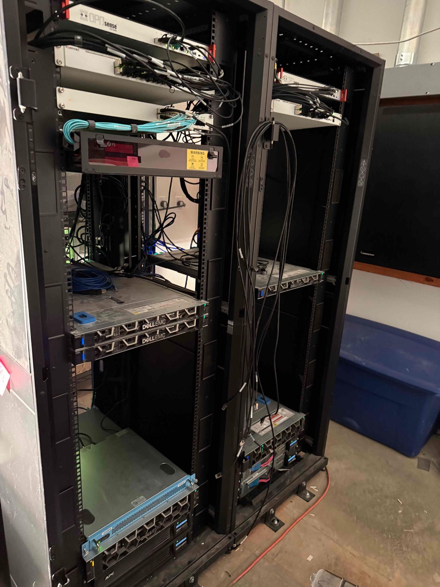 SB36 Server Rack Cabinet with Dell EMC Servers and Networking Equipment (Used), photo 2