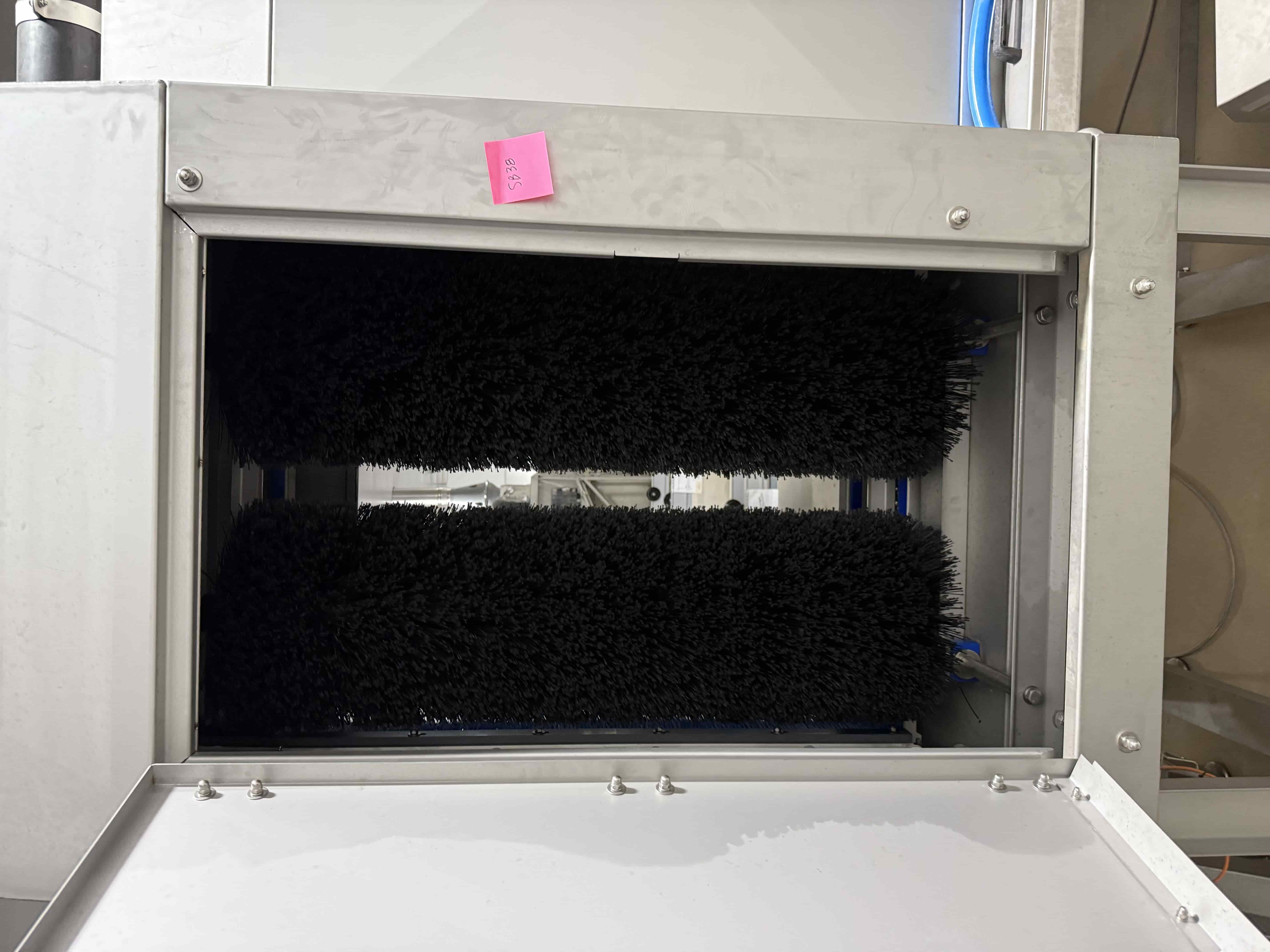 SB38: Koppert Machines Automated Tray Washer Line – Stainless Construction, Dual Vertical Brush Cleaning, Weintek HMI Control System, Conveyor Infeed/Outfeed – Original Cost $238,398, photo 3