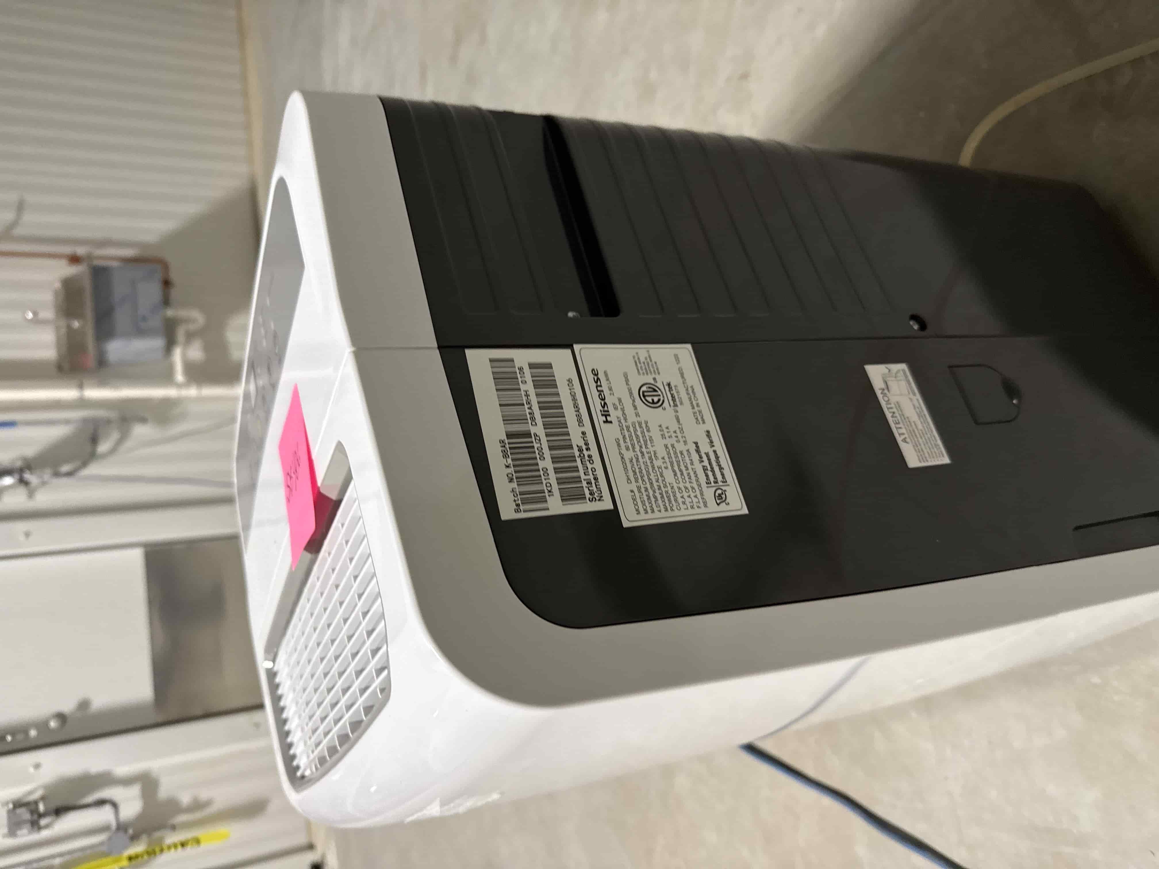 SB486: Hisense Portable Dehumidifier, photo 2
