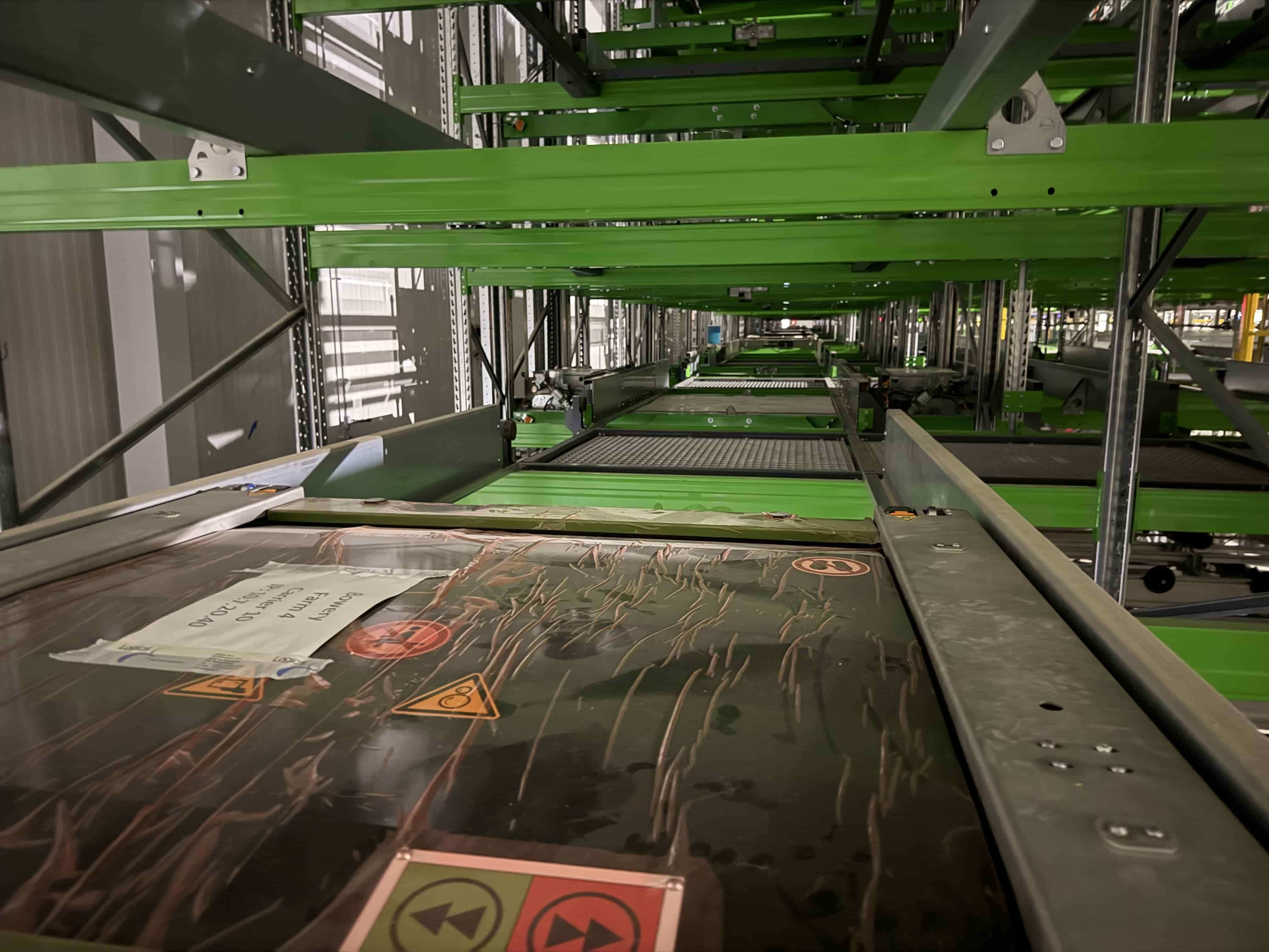 SB5000: Grow Room 1: Complete Multi-Tier Galvanized Steel Grow Rack System with Logiqs AS/RS Automation, Fluence Lighting, and Integrated Environmental Controls, photo 4