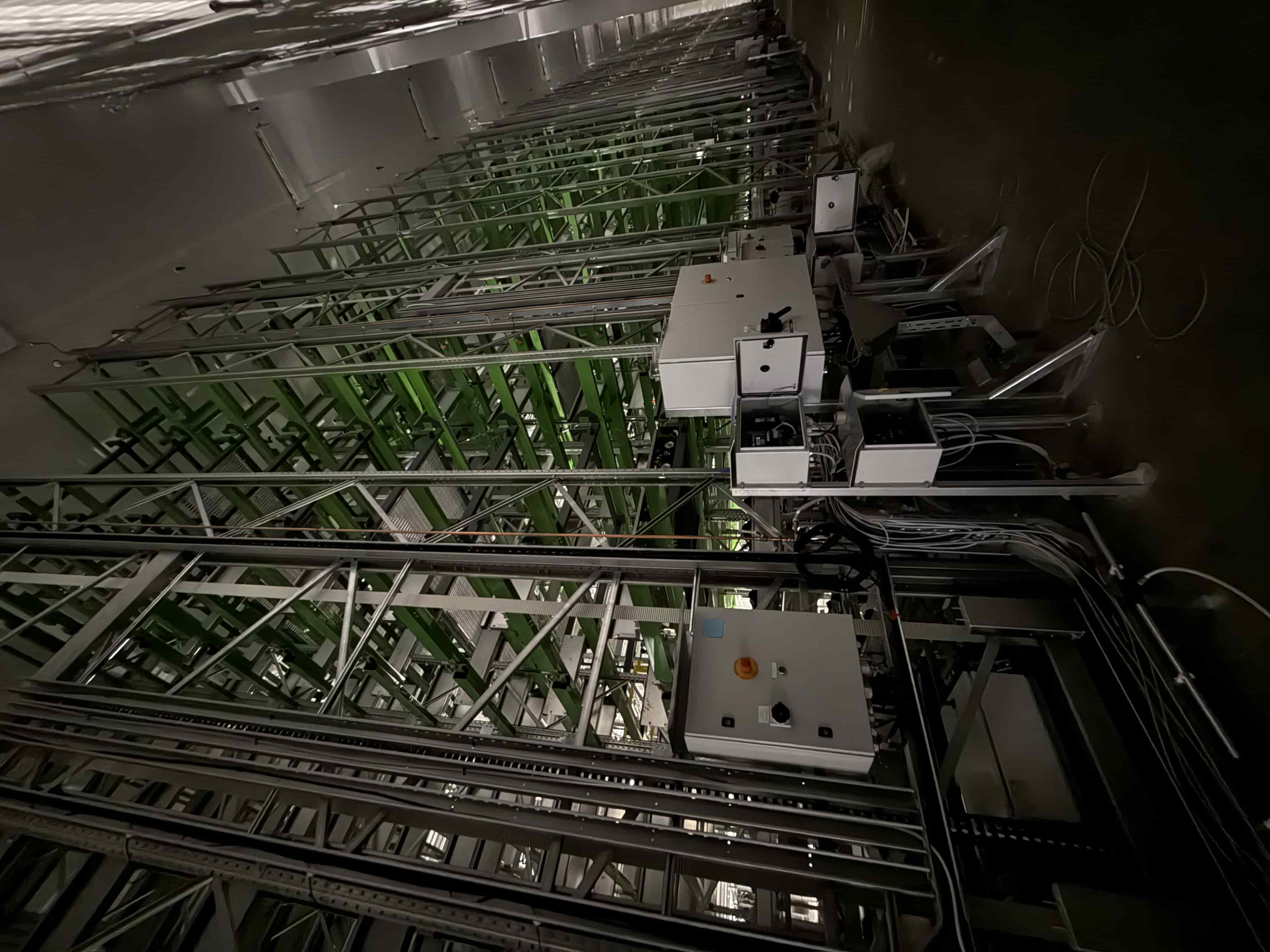 SB5000: Grow Room 1: Complete Multi-Tier Galvanized Steel Grow Rack System with Logiqs AS/RS Automation, Fluence Lighting, and Integrated Environmental Controls, photo 8