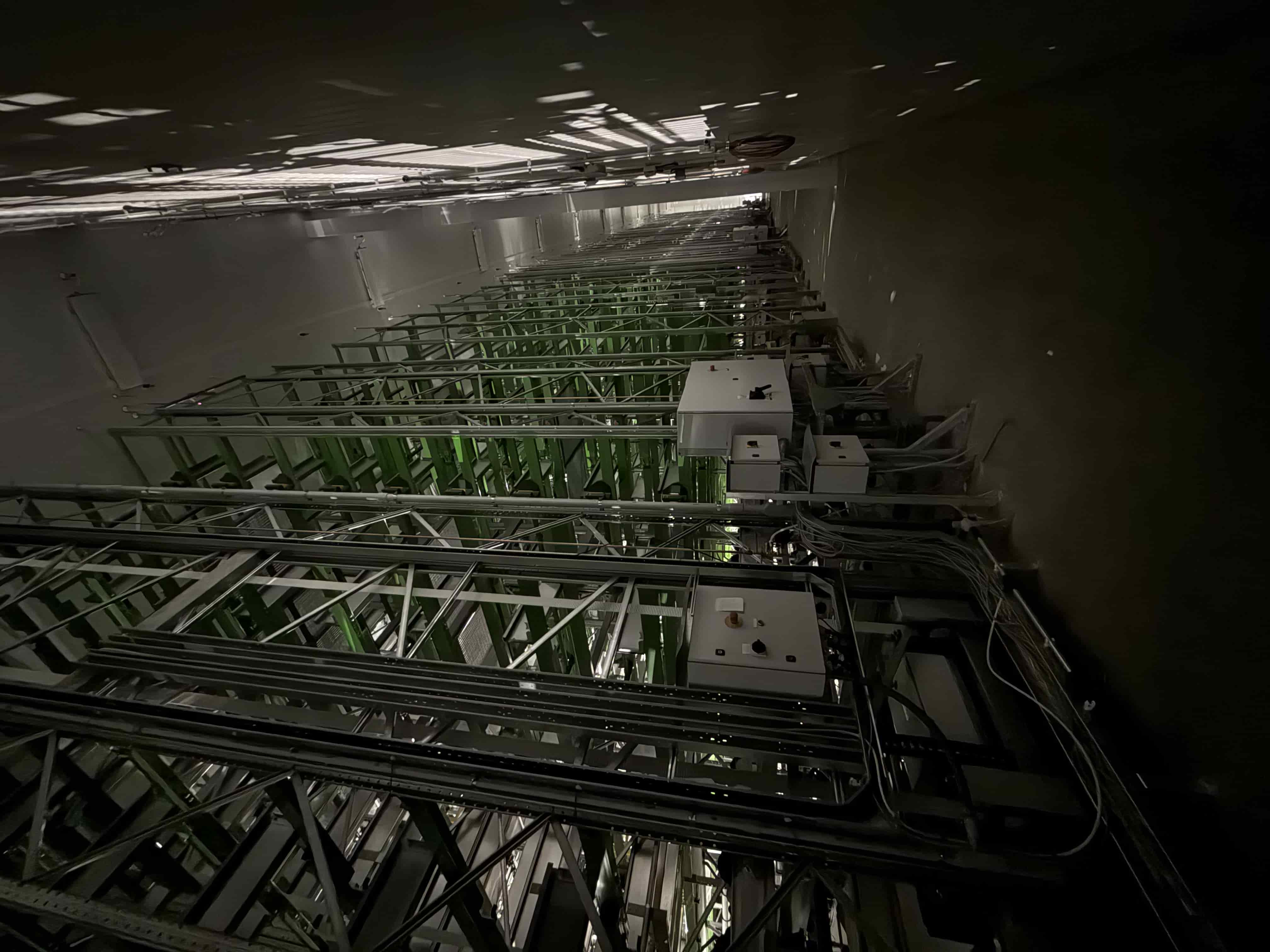 SB5000: Grow Room 1: Complete Multi-Tier Galvanized Steel Grow Rack System with Logiqs AS/RS Automation, Fluence Lighting, and Integrated Environmental Controls, photo 10