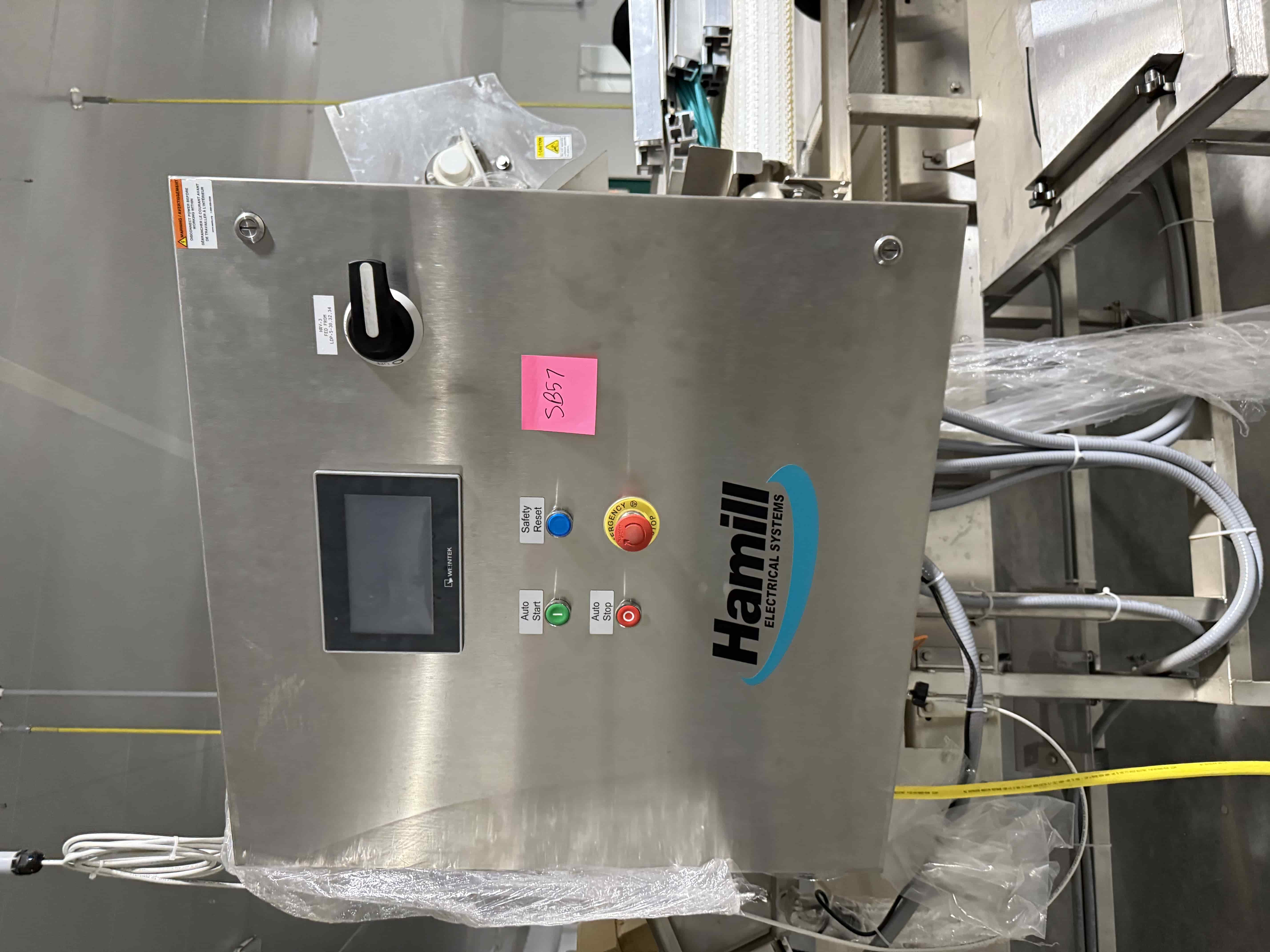 SB57: Hamill APS Stainless Leafy-Greens/Microgreens Harvester with Weintek Touchscreen HMI, Auto Start/Stop & Safety Controls – Wash-Down, Food-Grade, photo 4