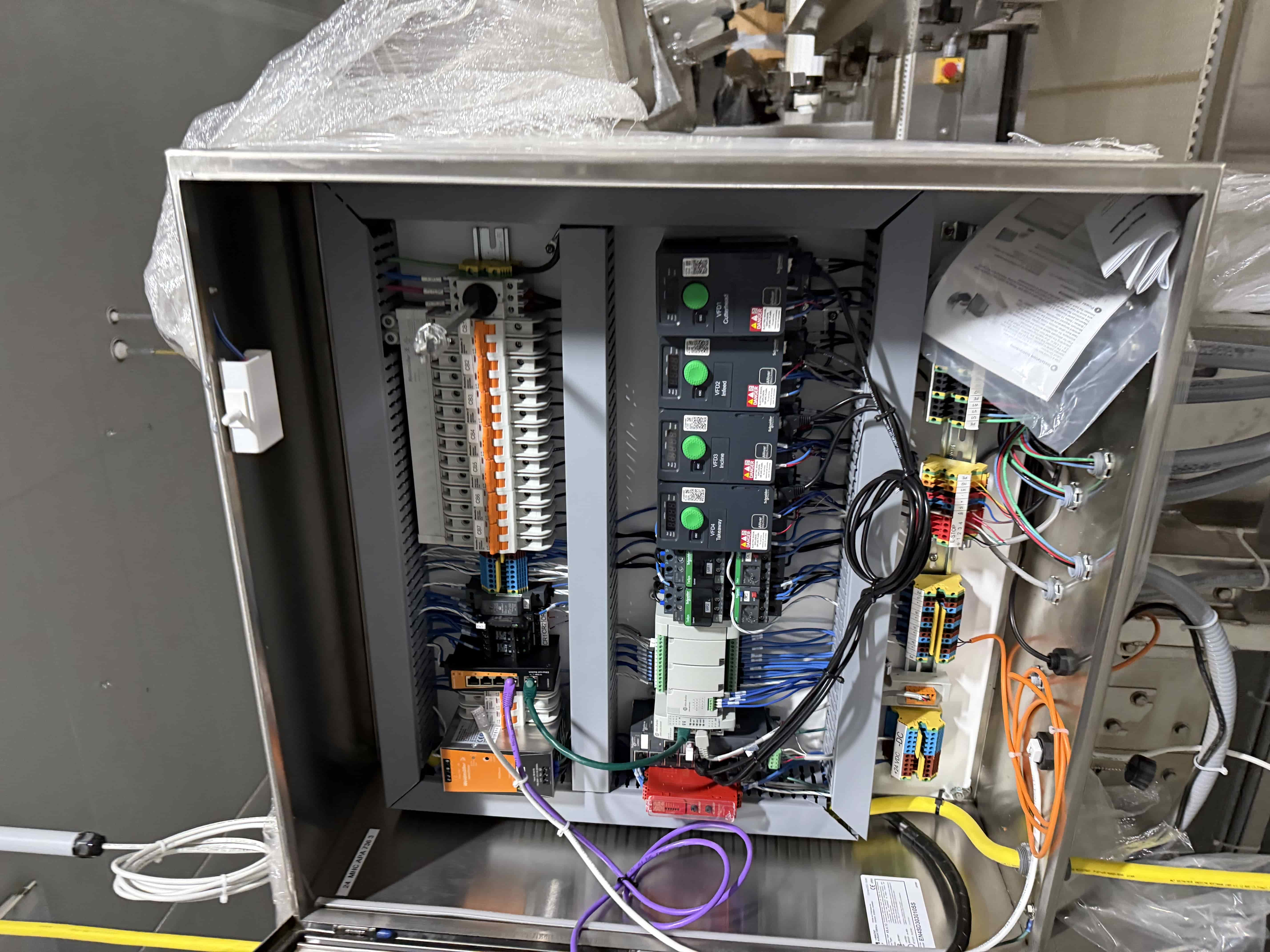 SB57: Hamill APS Stainless Leafy-Greens/Microgreens Harvester with Weintek Touchscreen HMI, Auto Start/Stop & Safety Controls – Wash-Down, Food-Grade, photo 5