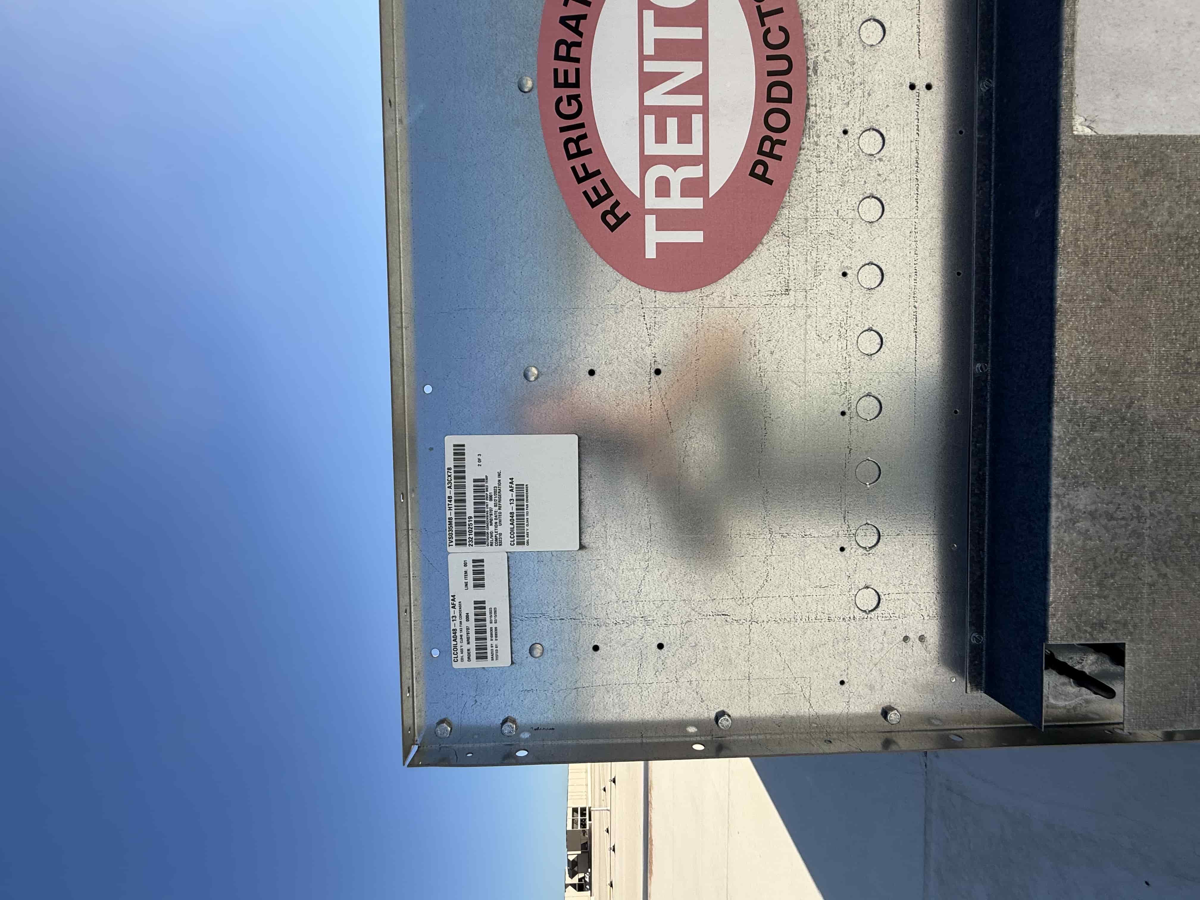 SB6022:  RCU-3 – Trenton TVS035M8-HT4B-A3CQ78 Vertical Air-Cooled Condensing Unit, 3.5 HP Copeland Scroll, 460 V 3-Phase (High/Medium Temp), photo 5