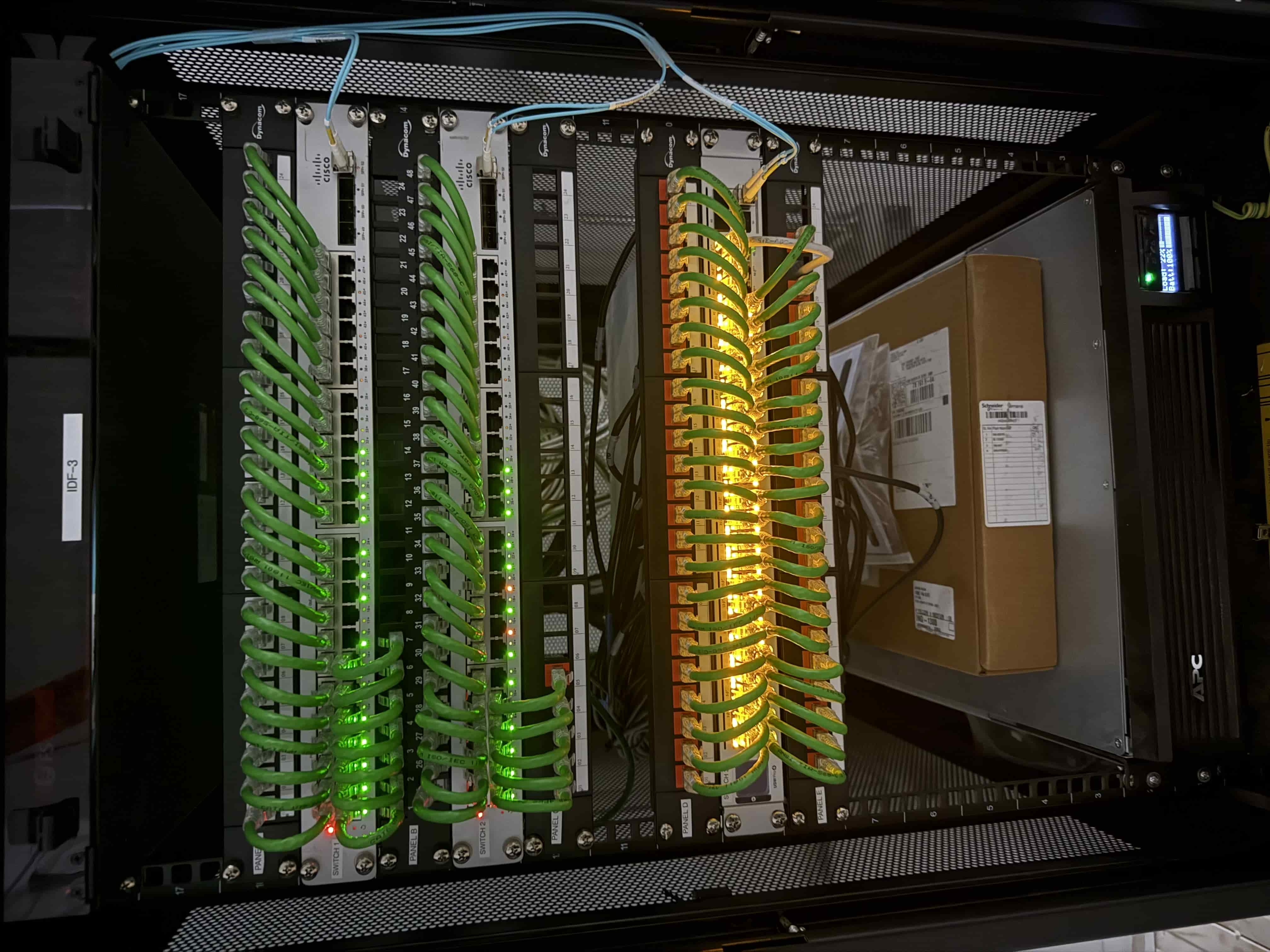 SB6042 IDF-3 Network Rack with Cisco Switches and Patch Panels, photo 3