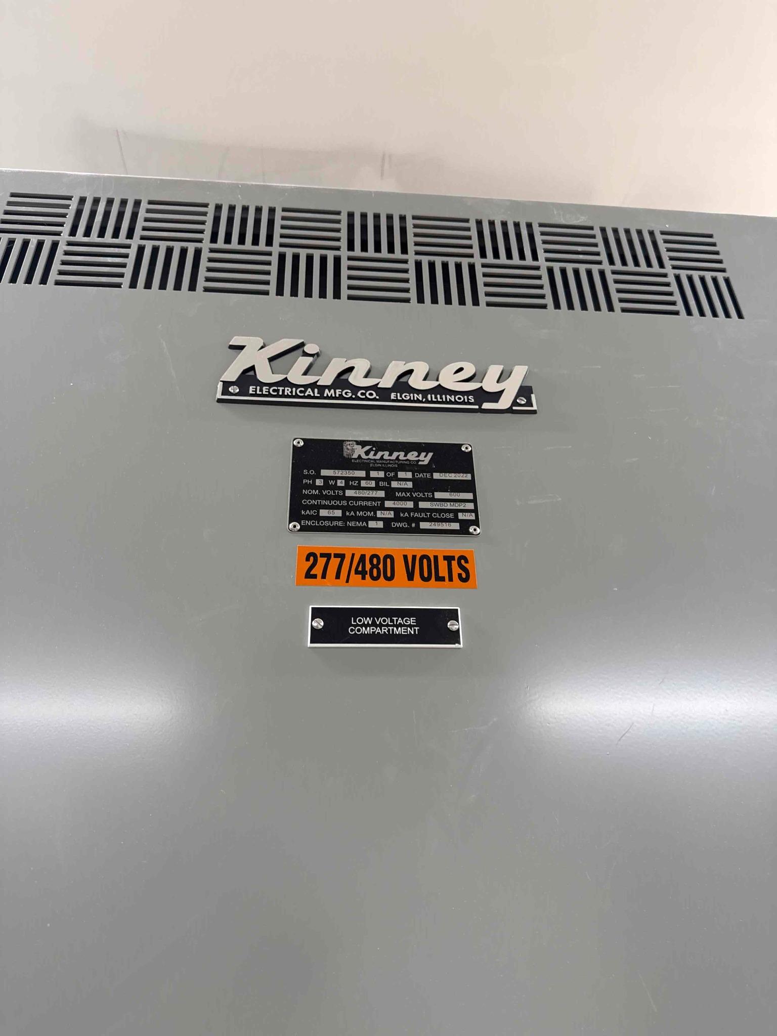 SB63: Kinney Electrical 277/480V Main Distribution Panel with Square D Breakers (Used), photo 3