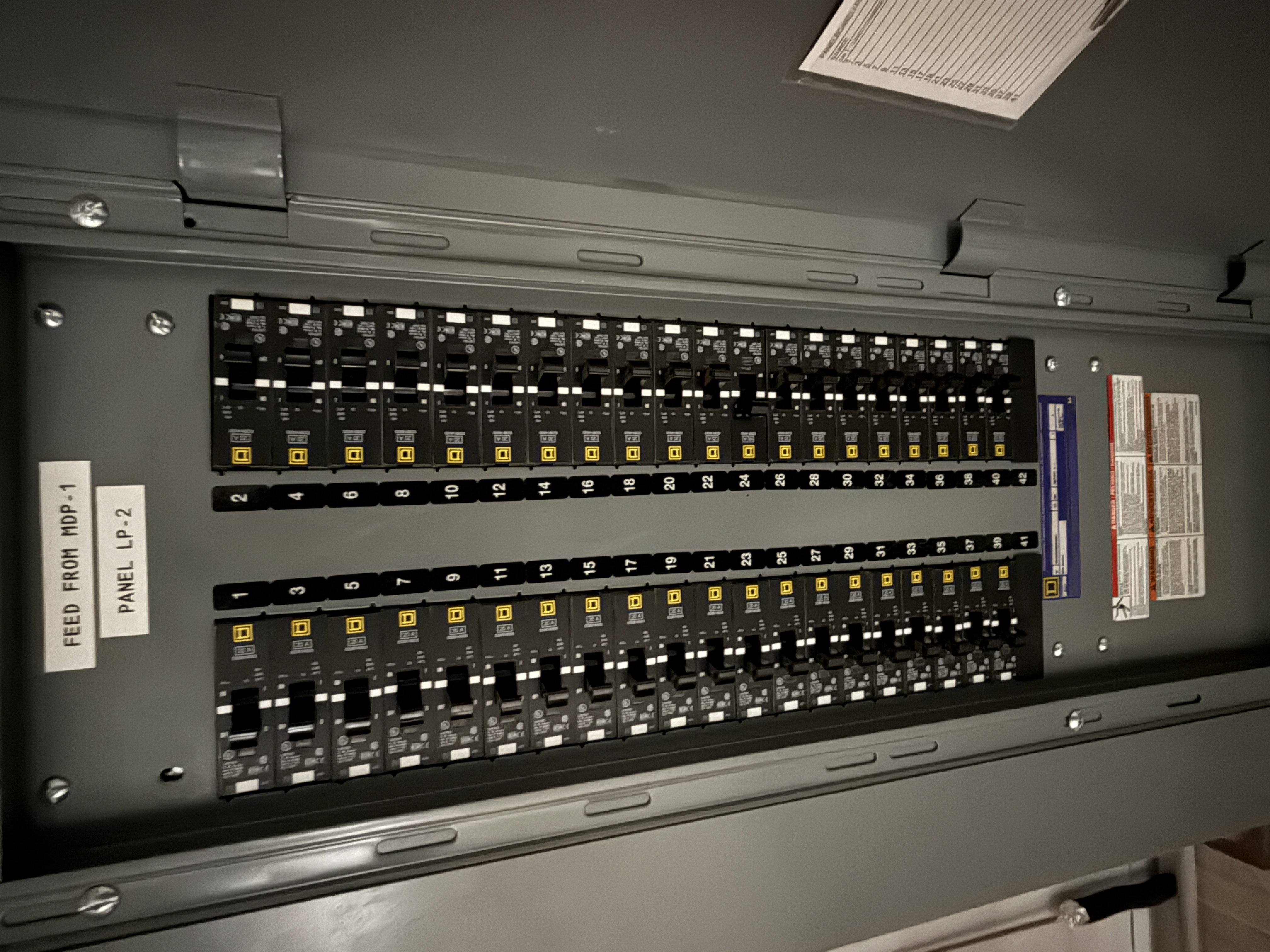 SB7030: Square D Electrical Panelboard LP-2, photo 2