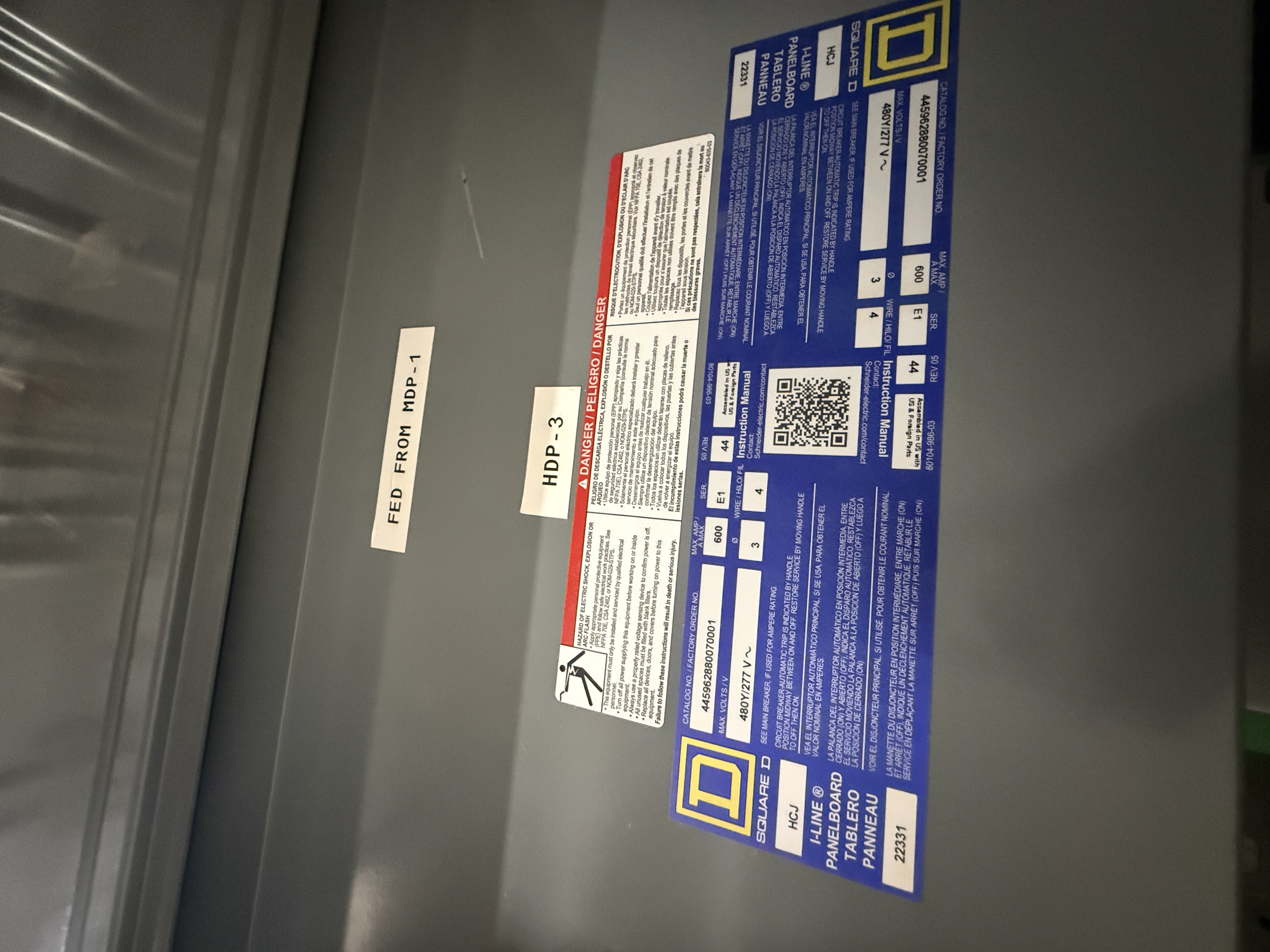 SB7034: Square D Electrical Panelboard Cabinet, photo 2