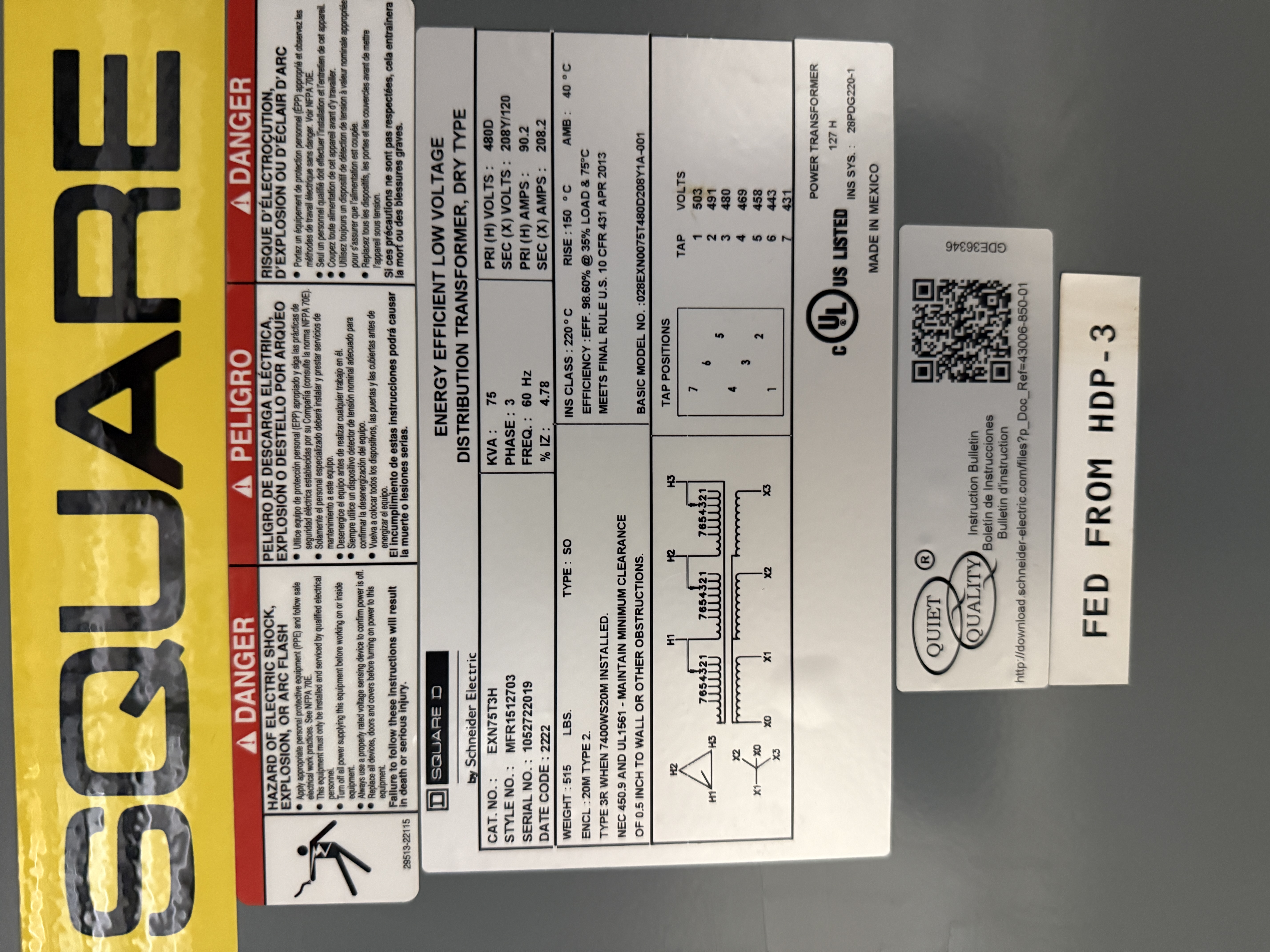 SB7035: Square D Electrical Distribution Transformer Cabinet, photo 2