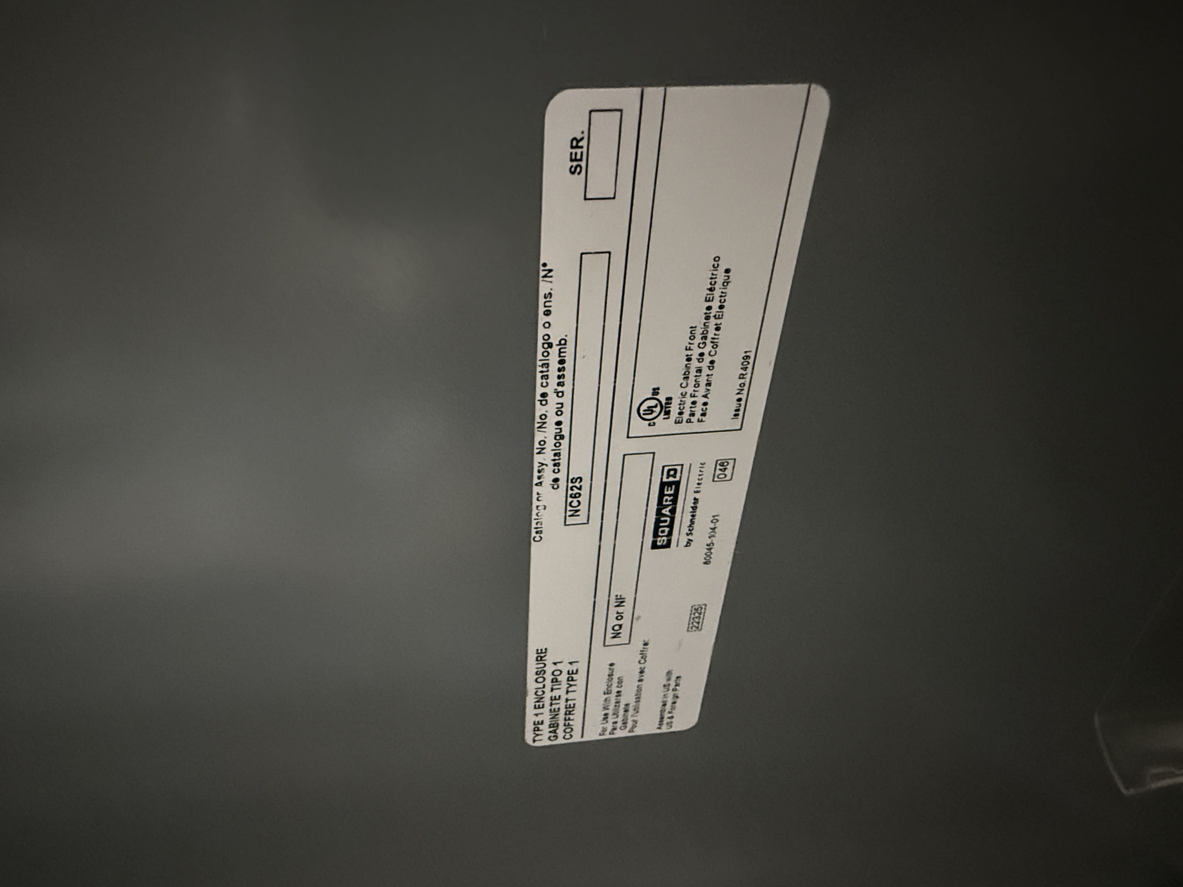 SB7037: Square D Electrical Distribution Panelboard LDP-3-2, photo 2