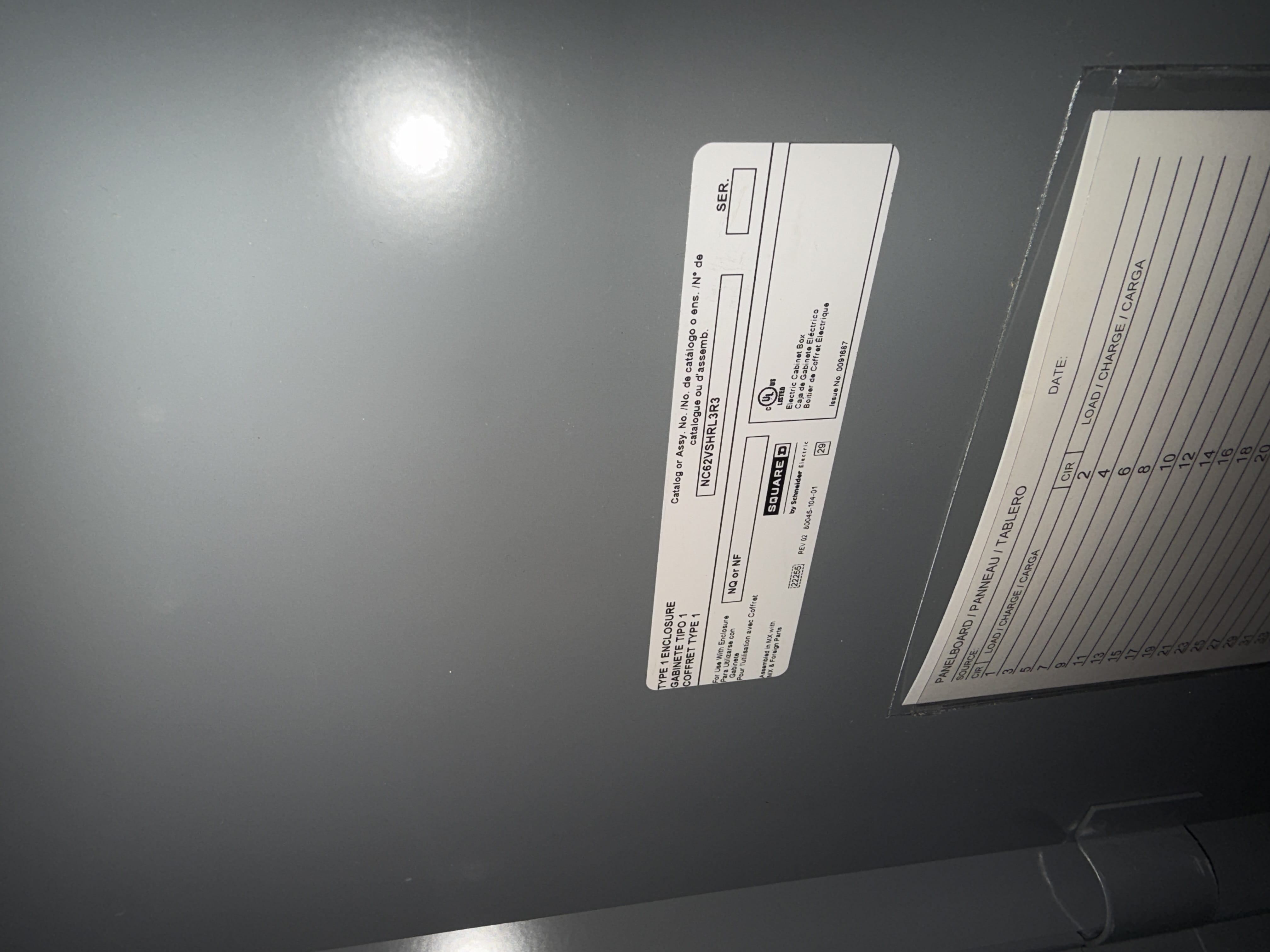 SB7052: Square D Panelboard Section C, photo 3
