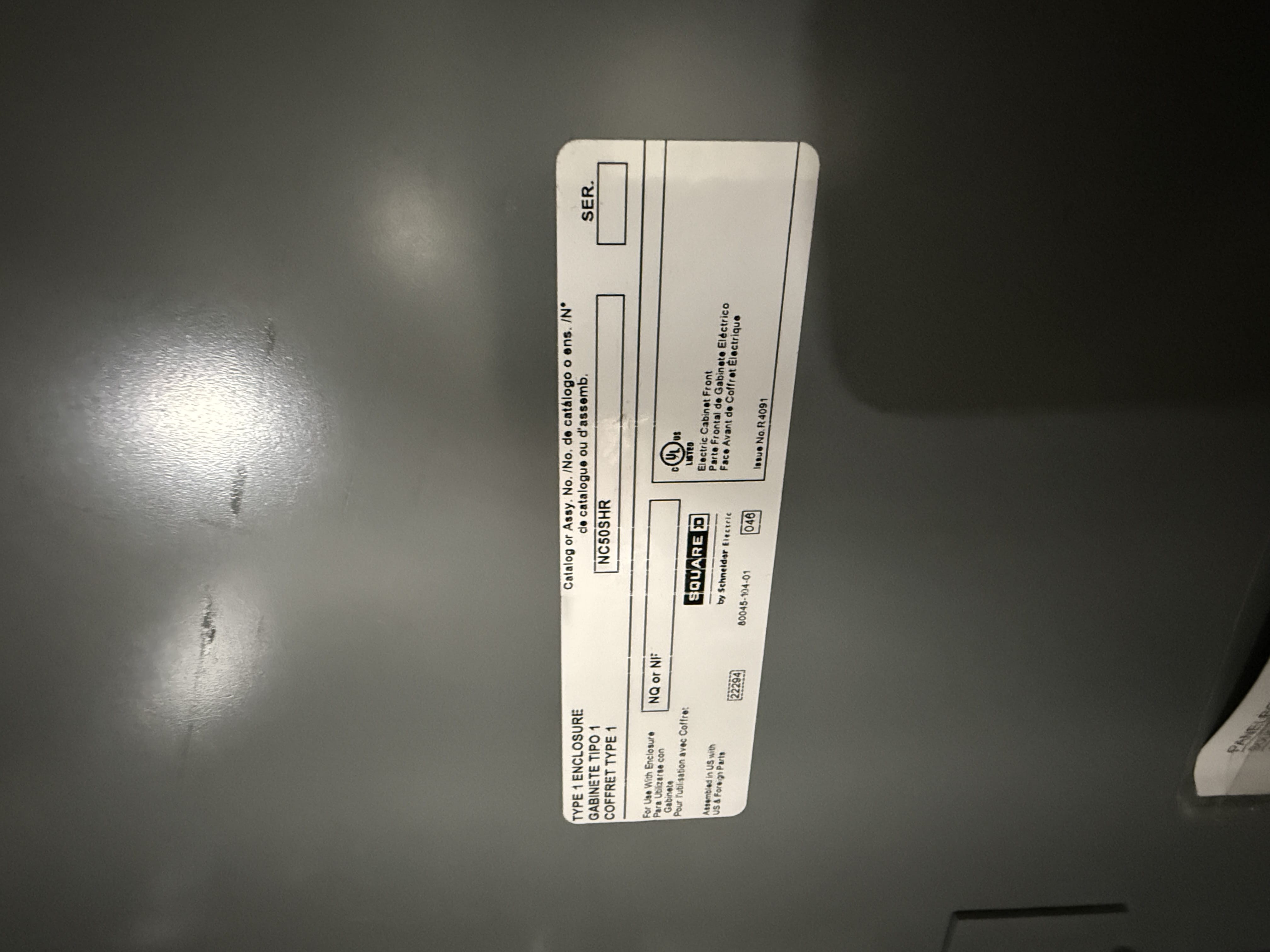 SB7057: Square D Panelboard Section GRL 2, photo 2