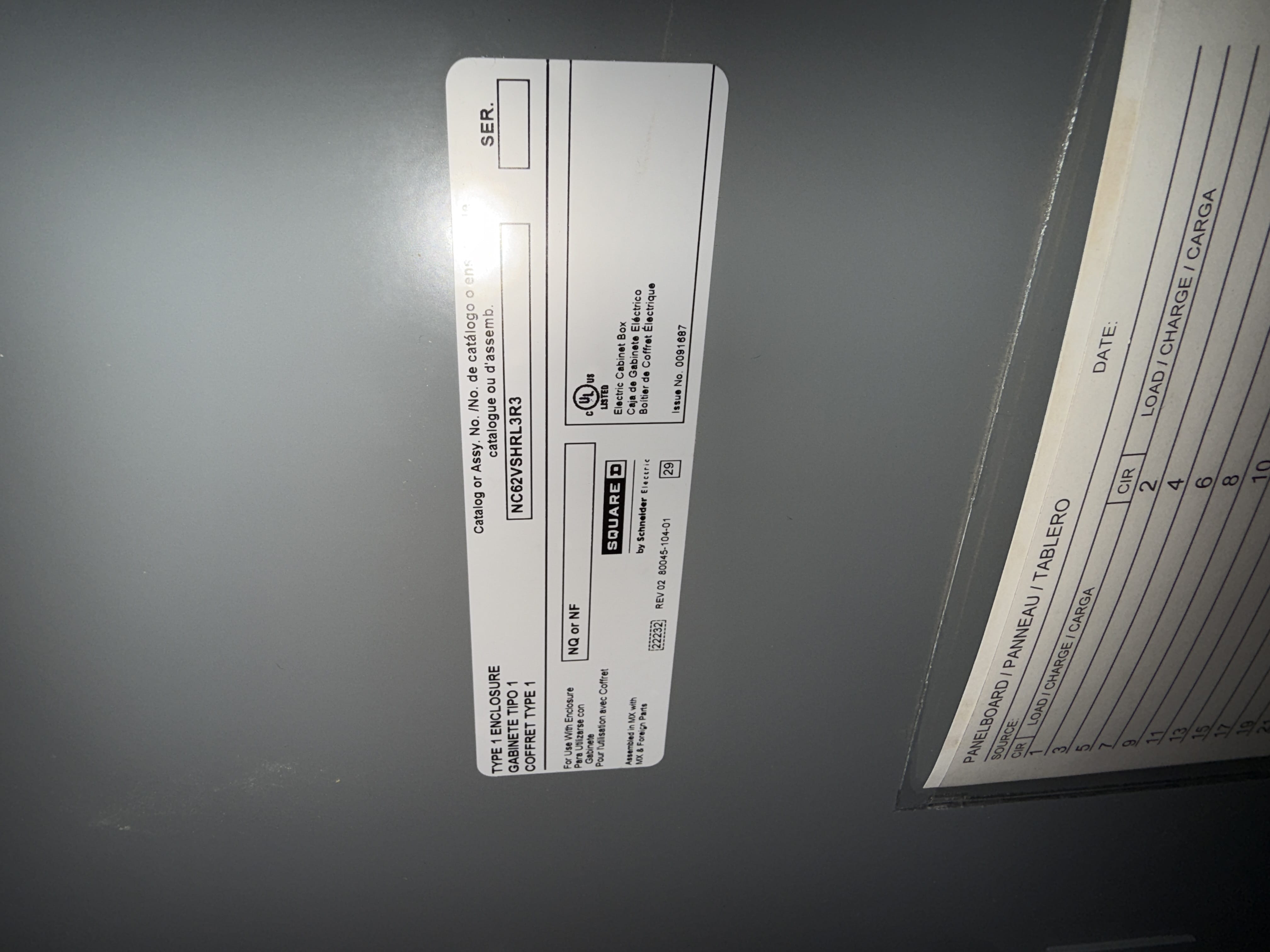 SB7067: Square D Panelboard 480V 800A, photo 2