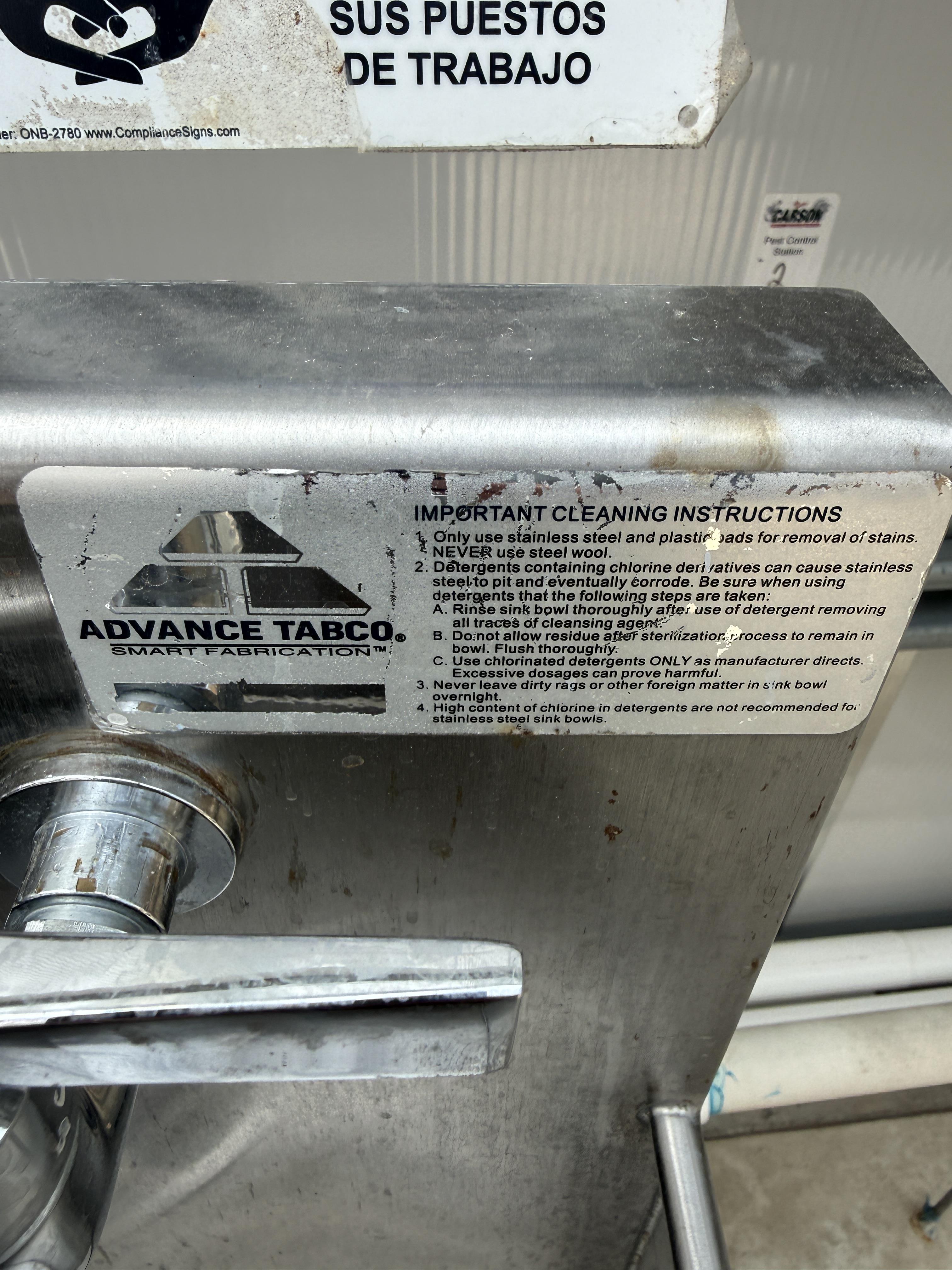 Advance Tabco Stainless Steel Utility Sink w/ Eyewash Station – Commercial Wash Station, photo 2