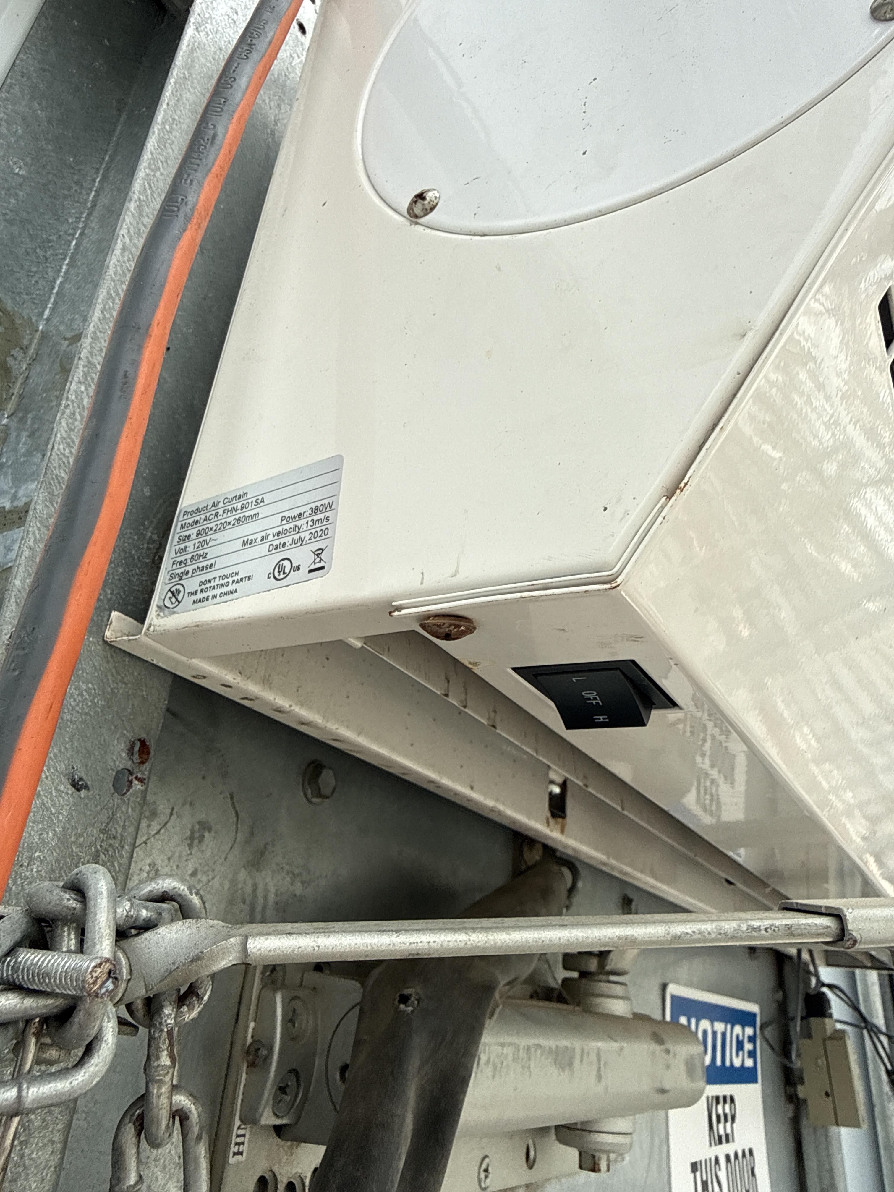 Aerial 36"" Commercial Air Curtain Over Door Unit (120V), photo 2