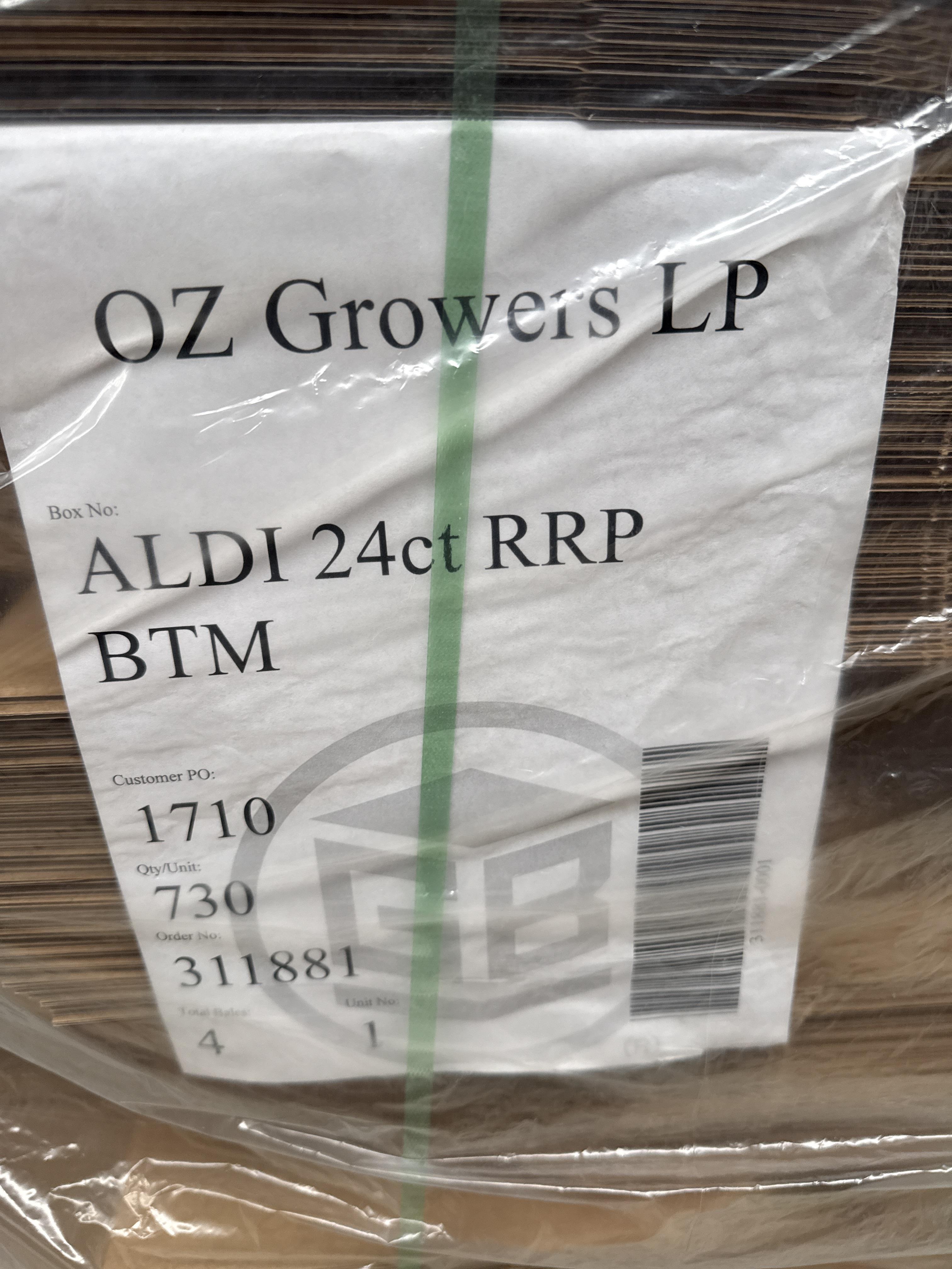 Approx. 6 Pallets of ALDI Herb Display Corrugated Produce Trays / Retail Ready Packaging, photo 3
