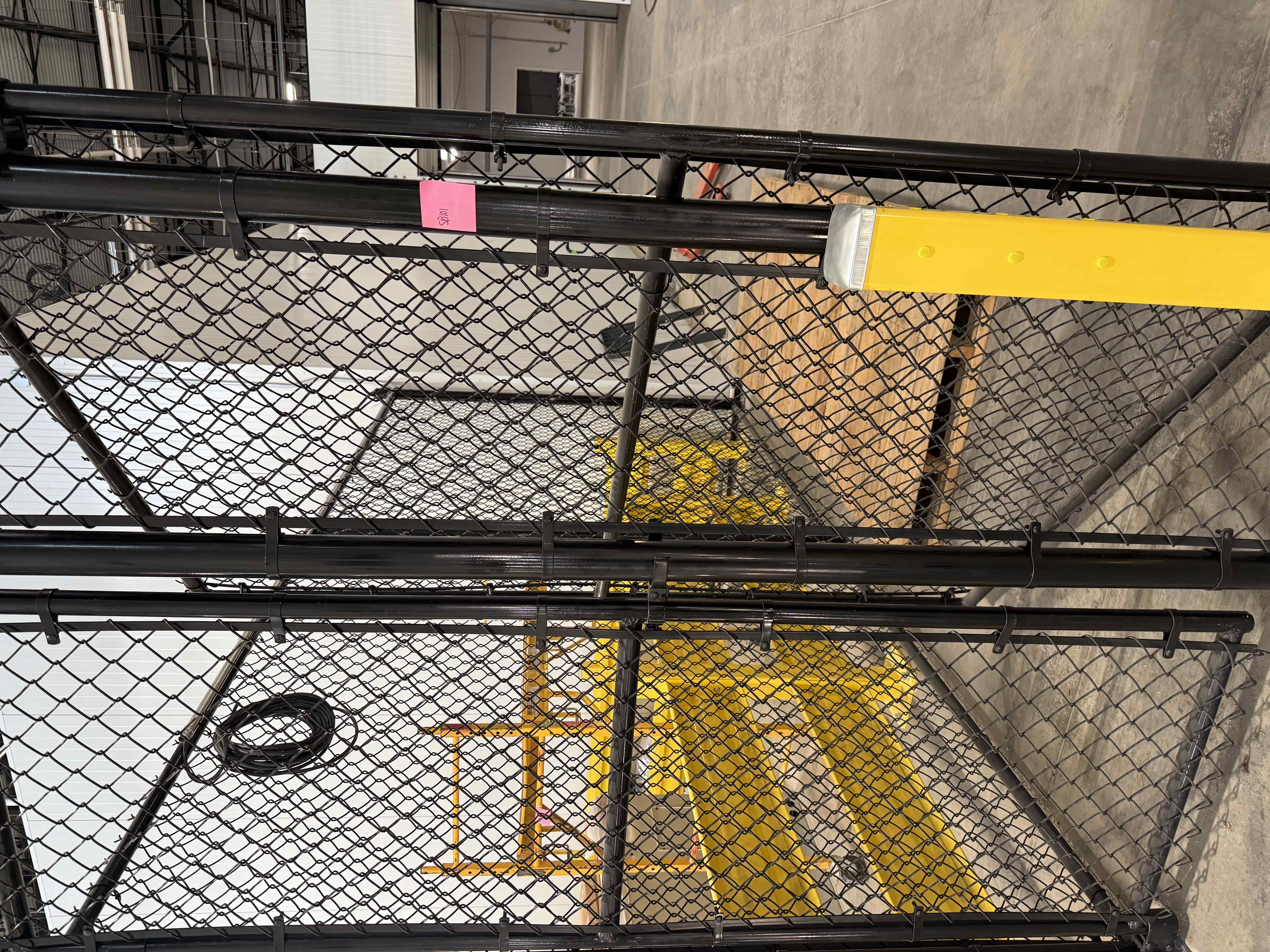 SB101: Industrial Safety Cage with Chain-Link Fencing and Barrier Rails, photo 3
