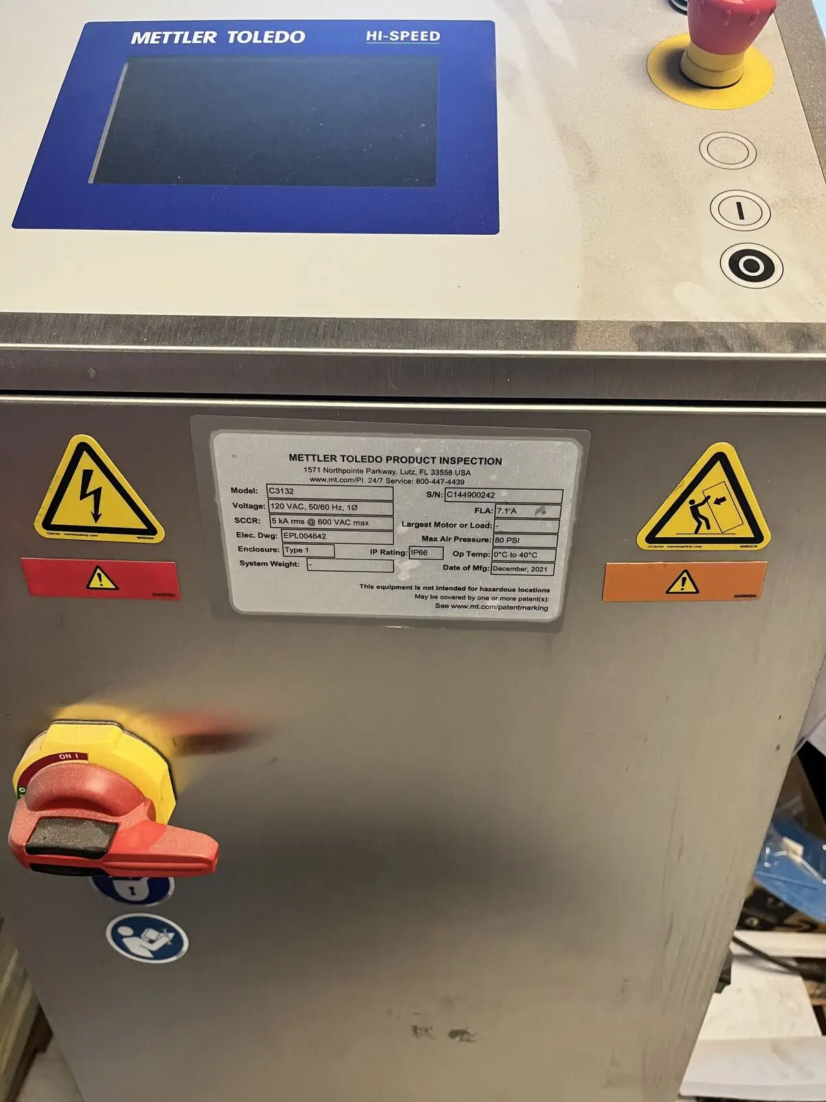 Mettler Toledo Hi-Speed Checkweigher C3132 (2021) | IP66 Stainless Steel | Herndon, VA