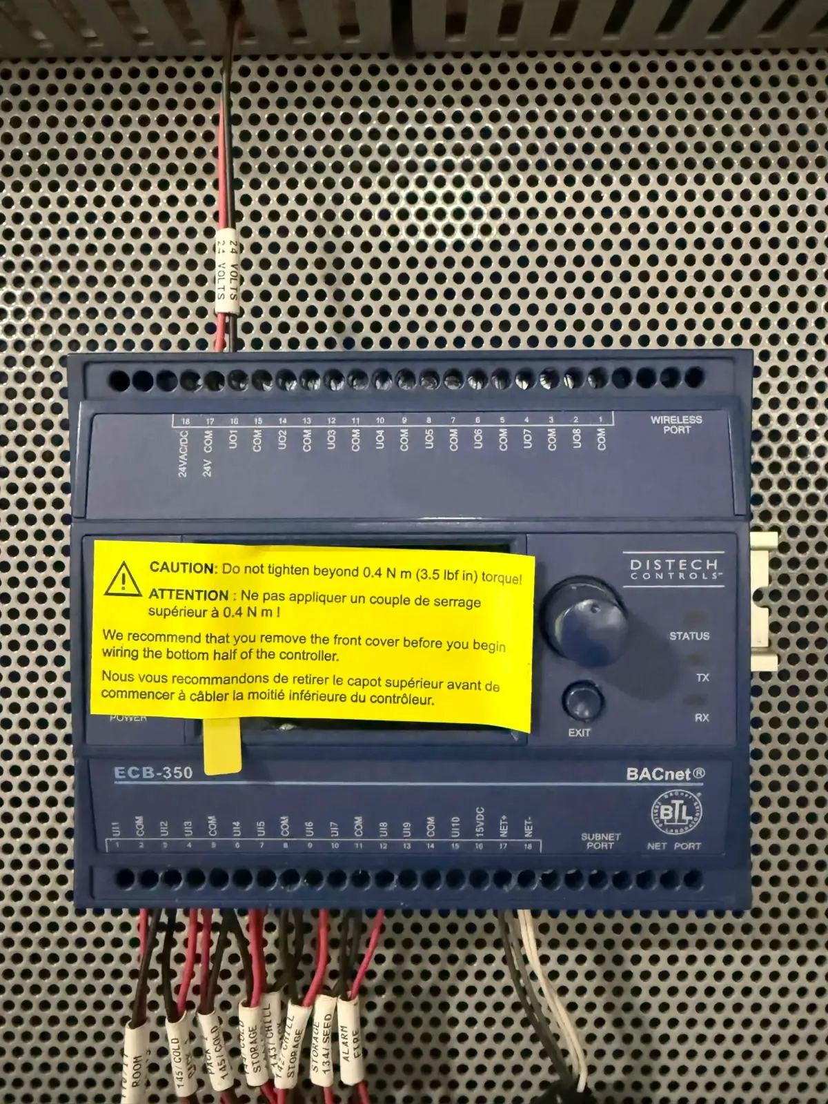 SB6030 Temperature Control Panel with Distech Controls System