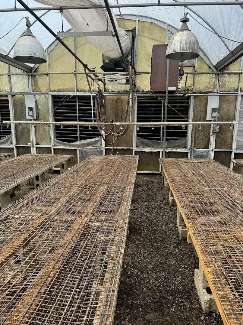 WHITES AUCTION LOT 121 - 17' Double Rail Watering Boom System with Cherry Creek Systems Network Irrigation Controller in GH22 Starting Area Bay 4