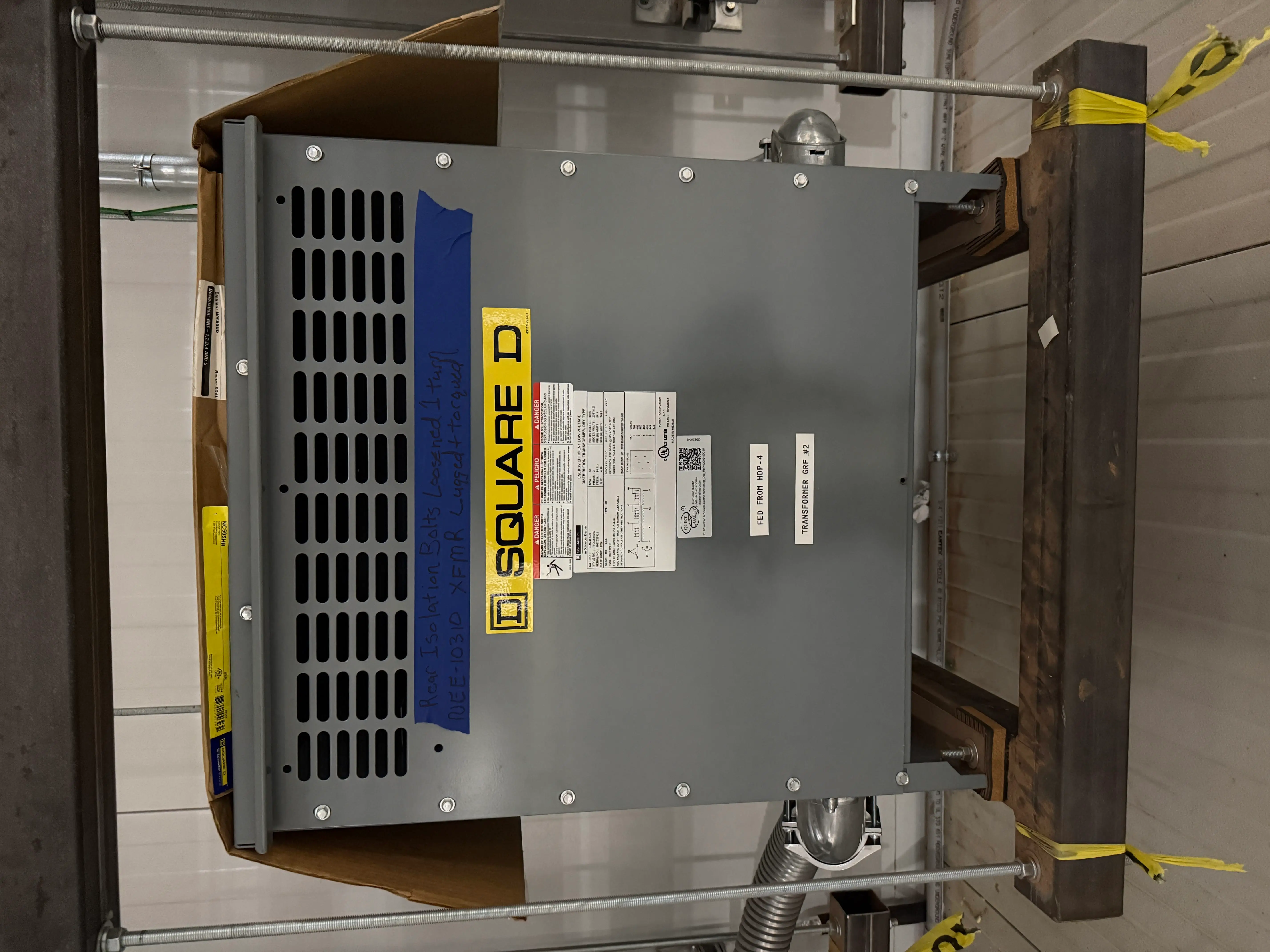 SB7045: Square D 45 kVA Dry Type Distribution Transformer