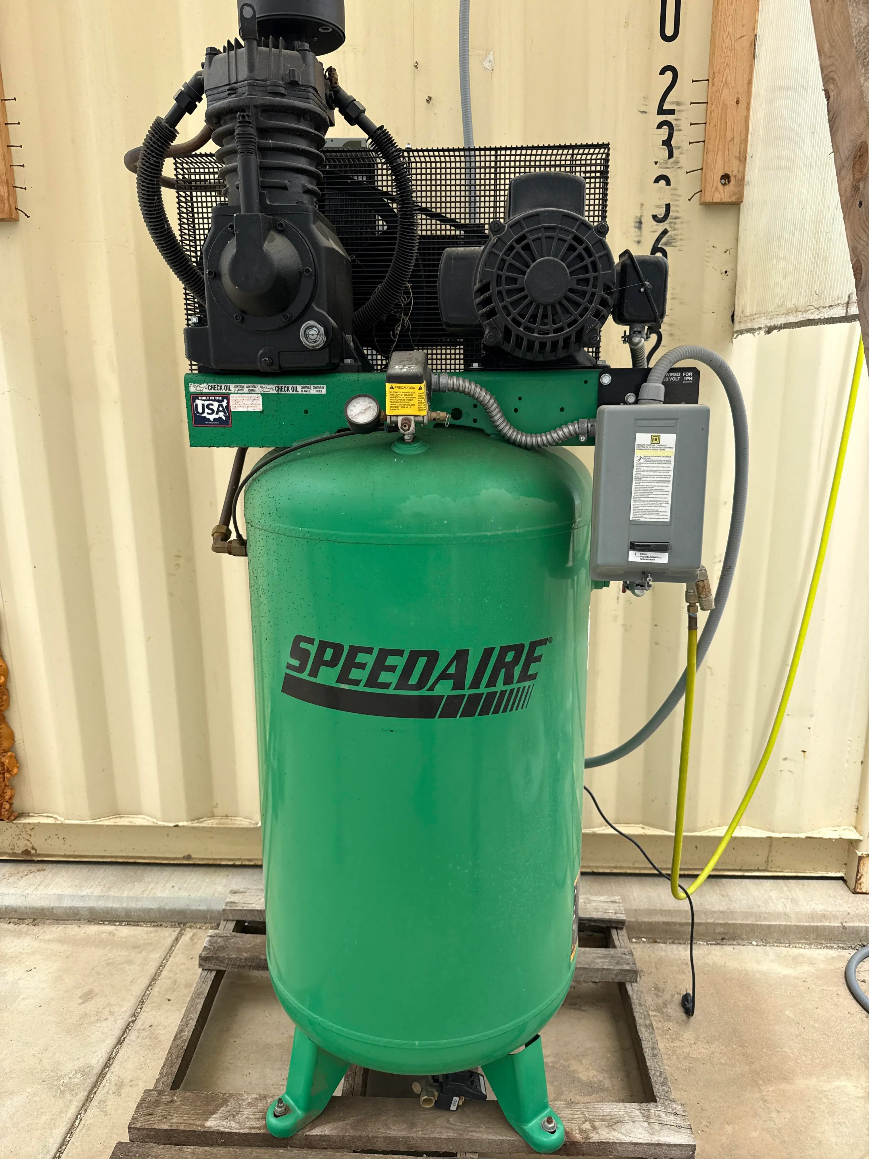 Speedaire 80 Gallon Vertical Air Compressor, 5 HP, 230V, Single Phase